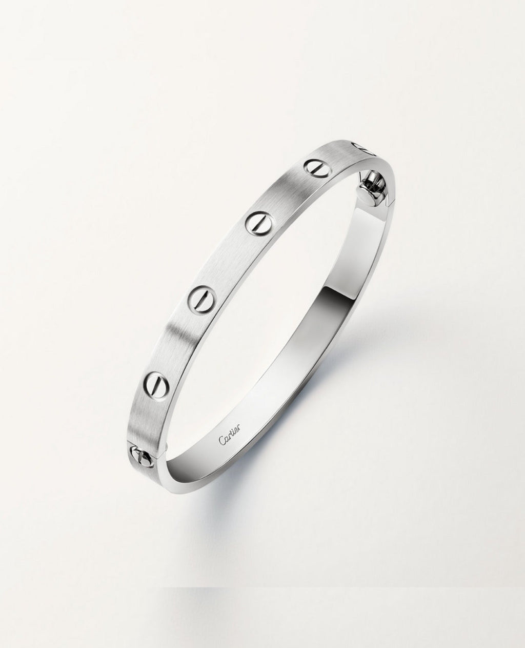 Cartier Love Bracelet, Classic Model, Brushed, Silver