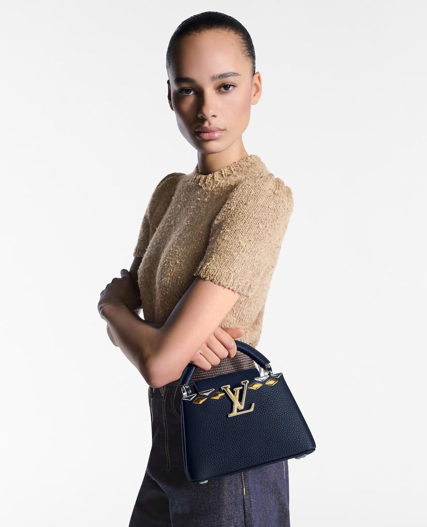Louis Vuitton Capucines Mini Navy Blue