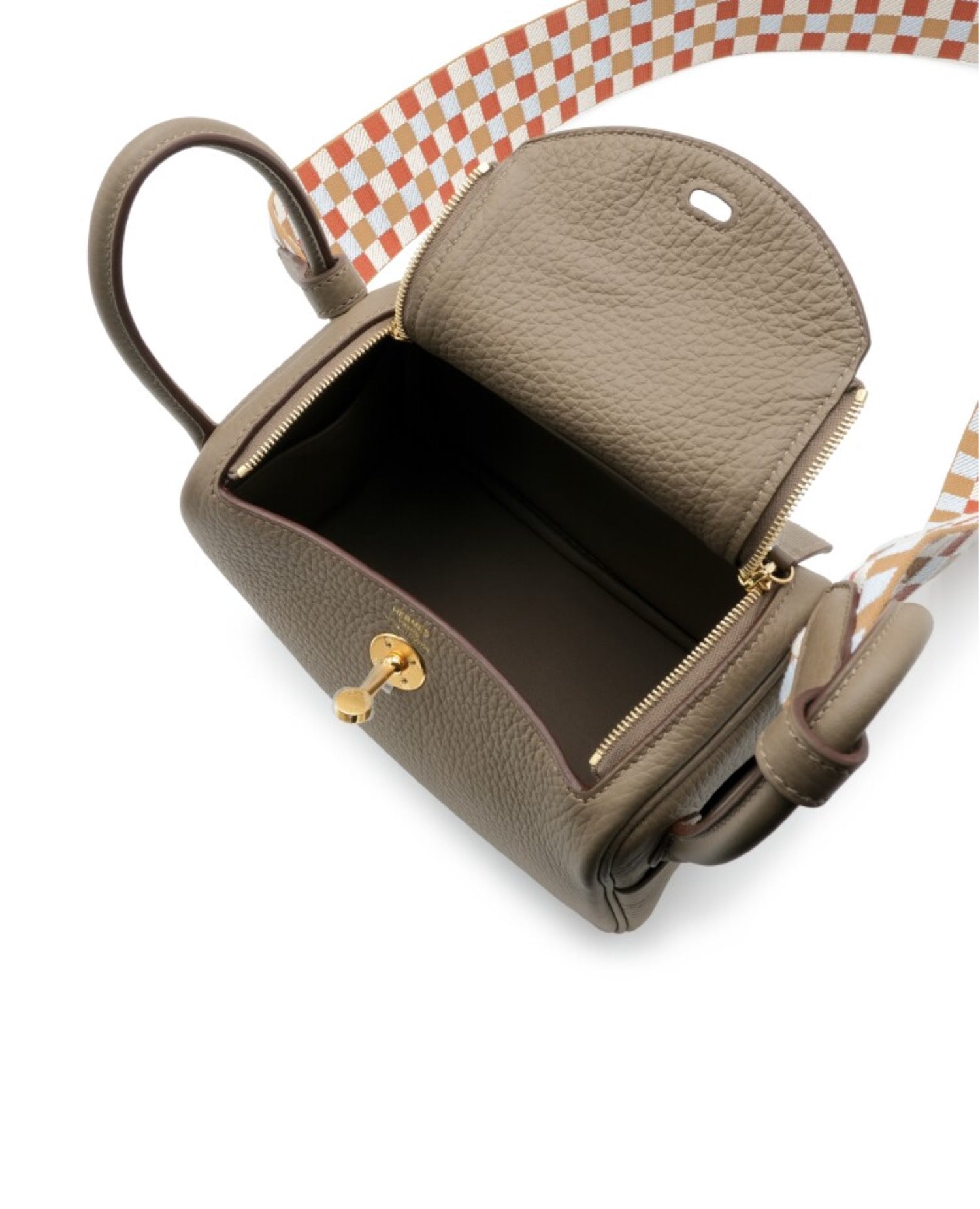 Hermès Lindy Mini Bag Etoupe Clemence