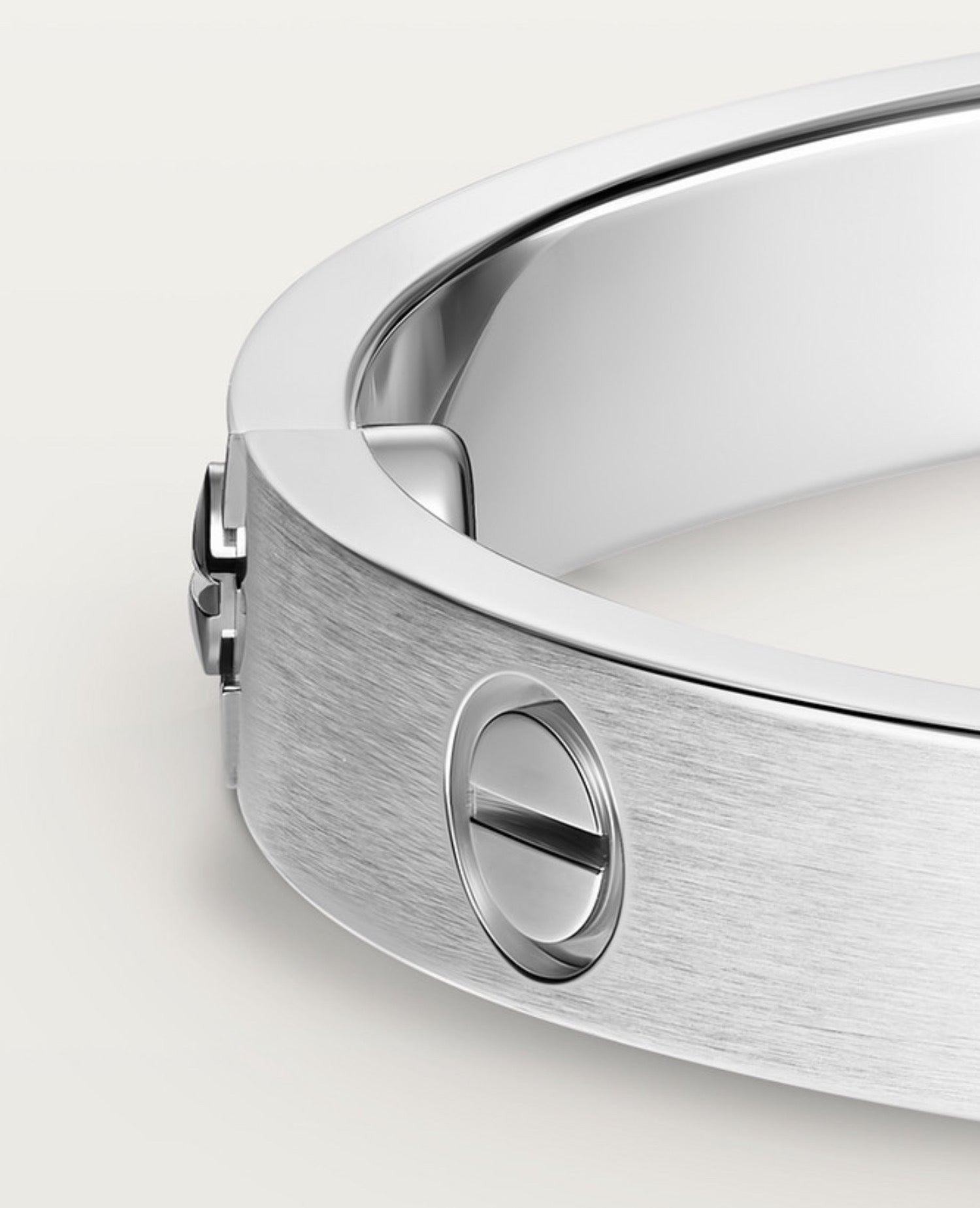 Cartier Love Bracelet, Classic Model, Brushed, Silver