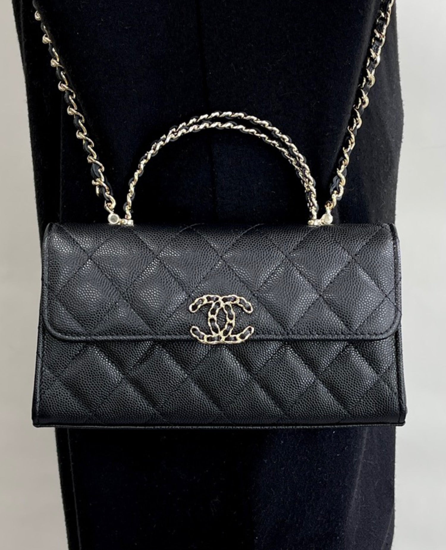 Coco Grain Embossed Cow Leather Flap Bag