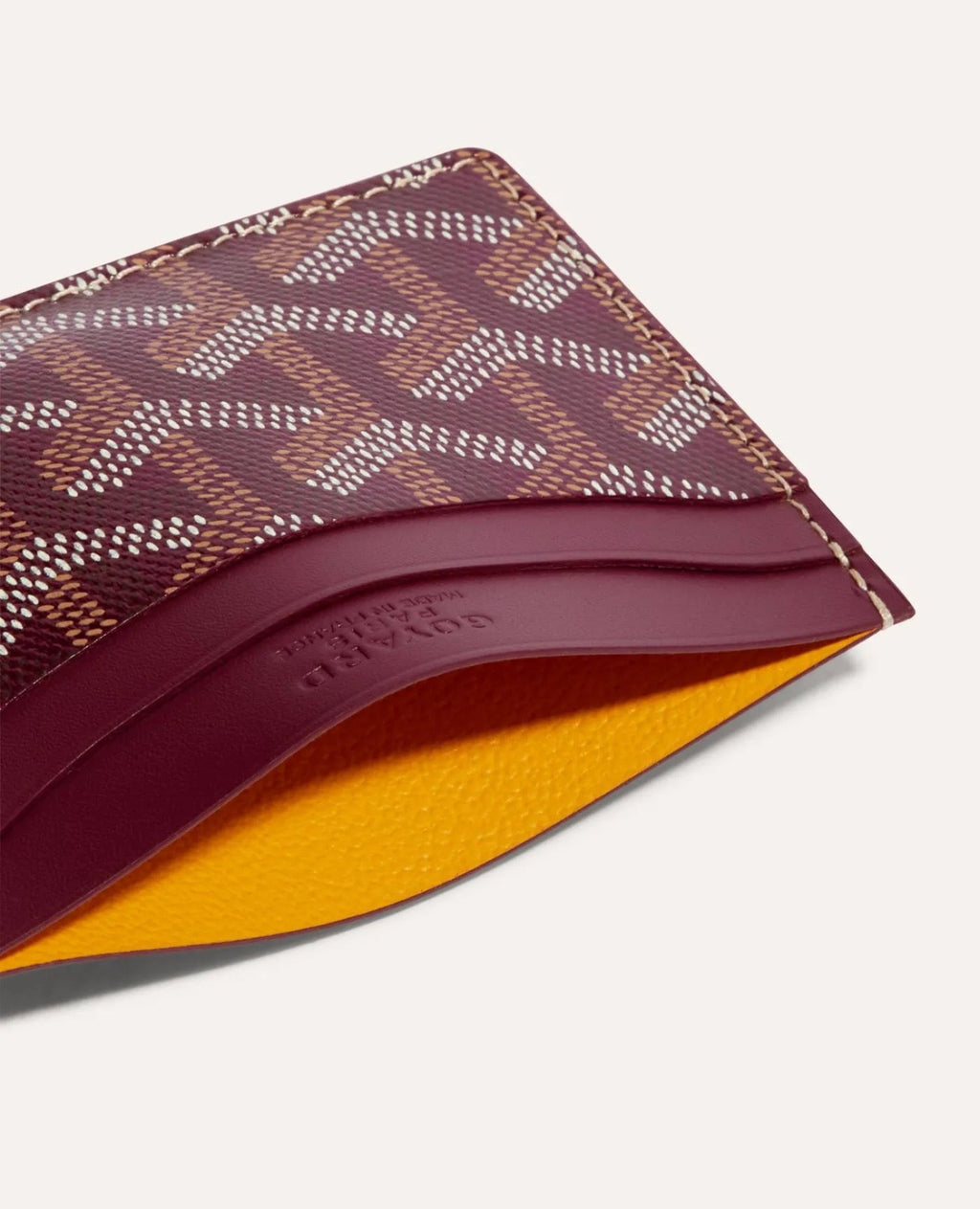 Goyard Saint-Sulpice Card Wallet Burgundy