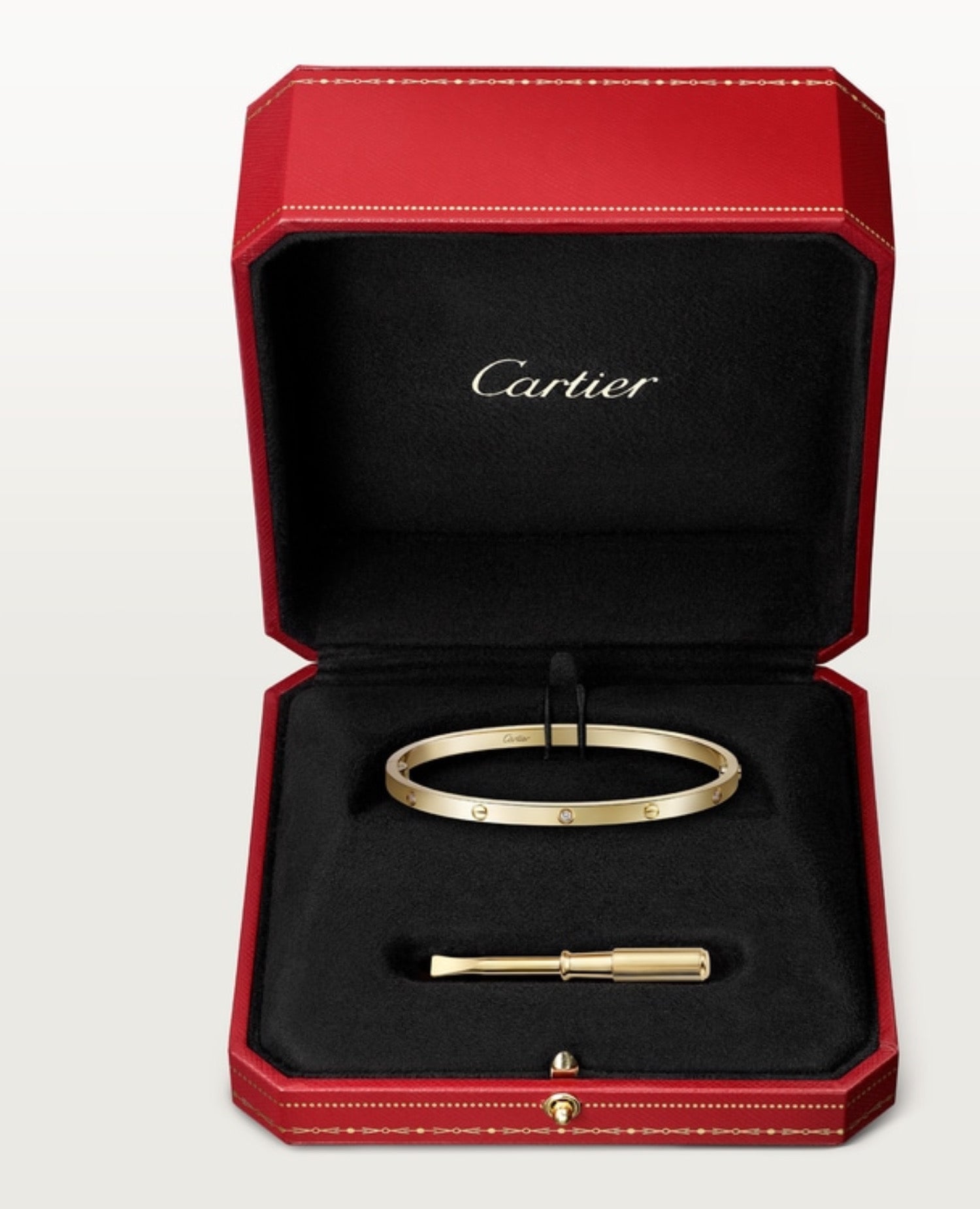 Cartier Love Bracelet, Small Model, 6 Diamonds, Gold