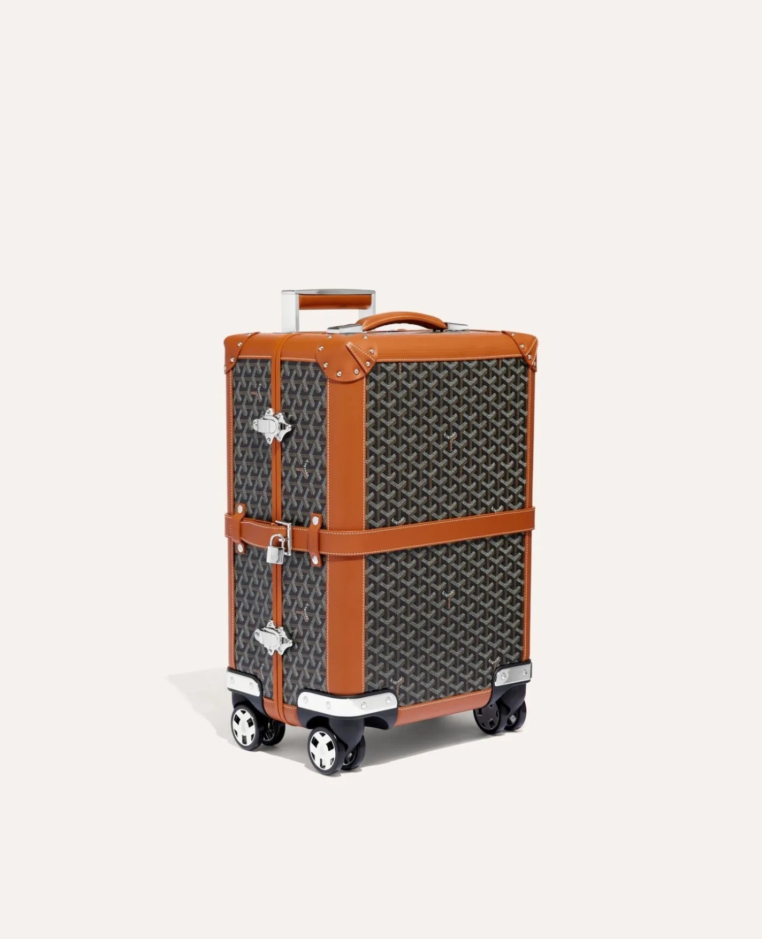 Goyard Bourget PM Trolley Case Brown