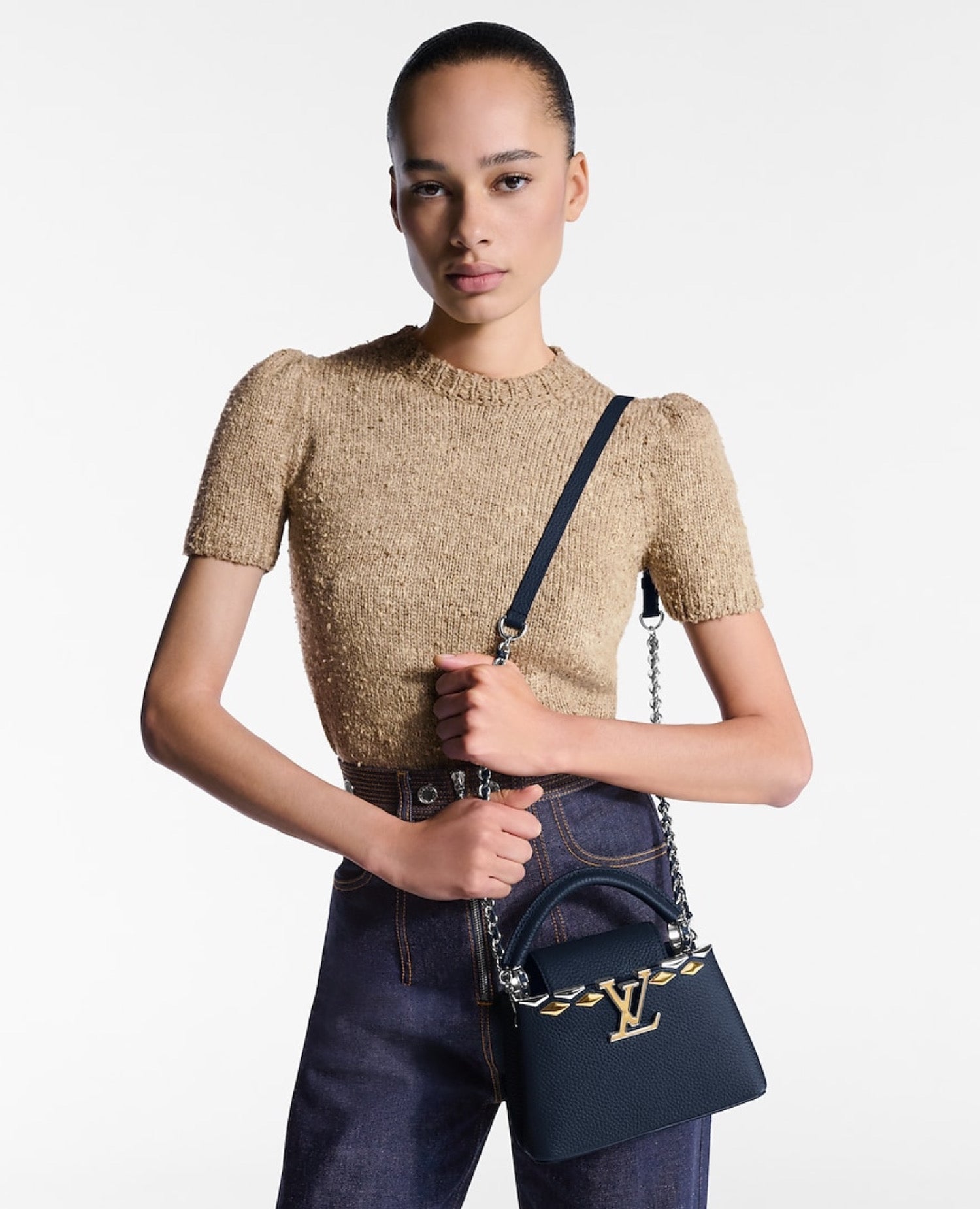 Louis Vuitton Capucines Mini Navy Blue
