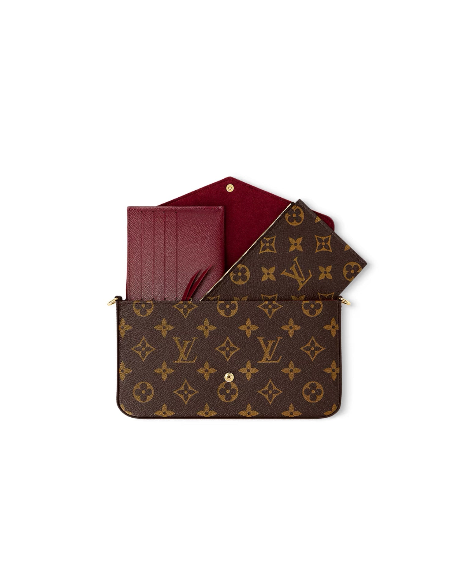 Louis Vuitton Félicie Pochette Monogram Coated Canvas