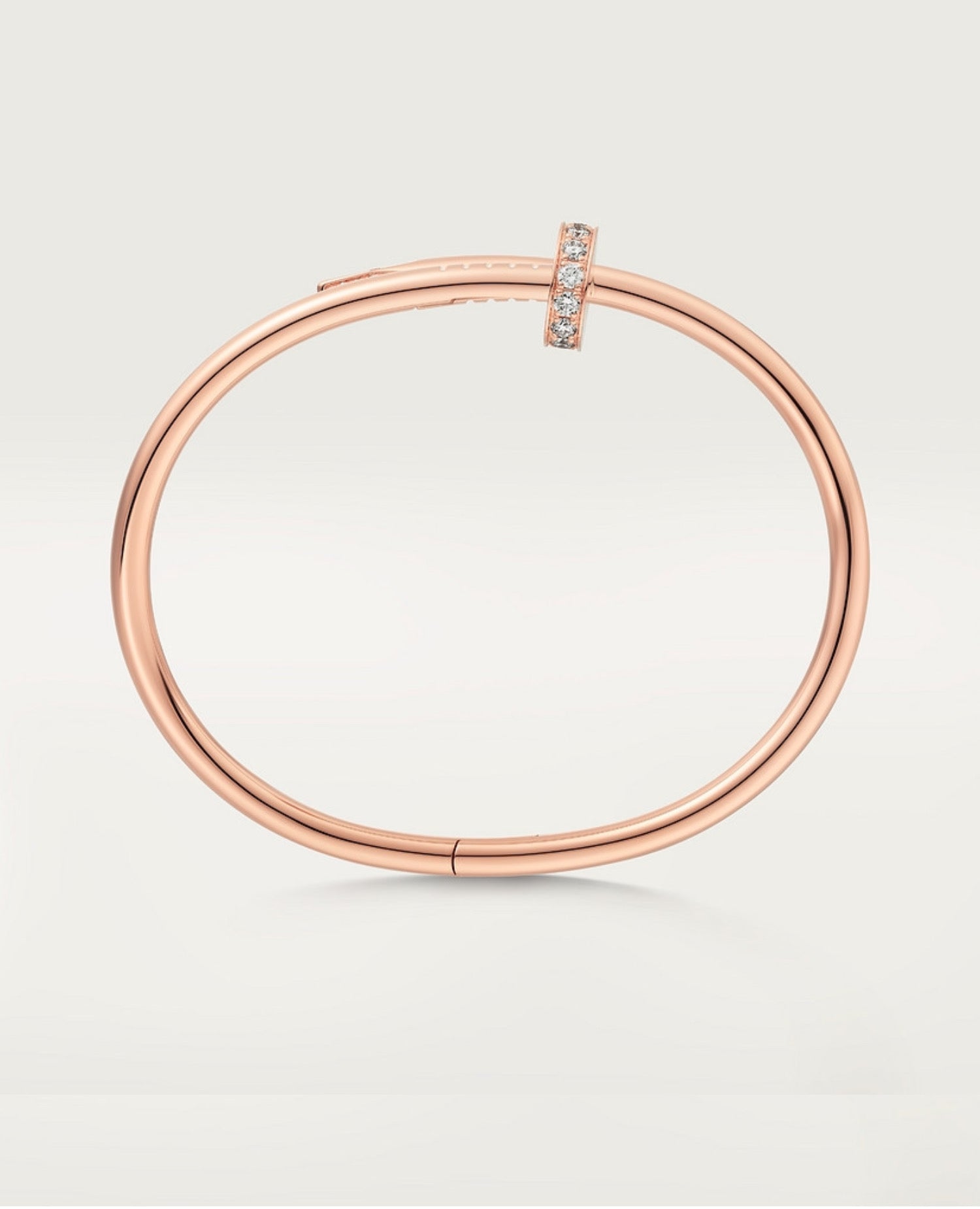 Cartier Just Un Clou Bracelet, Classic Model, Diamonds, Rose Gold