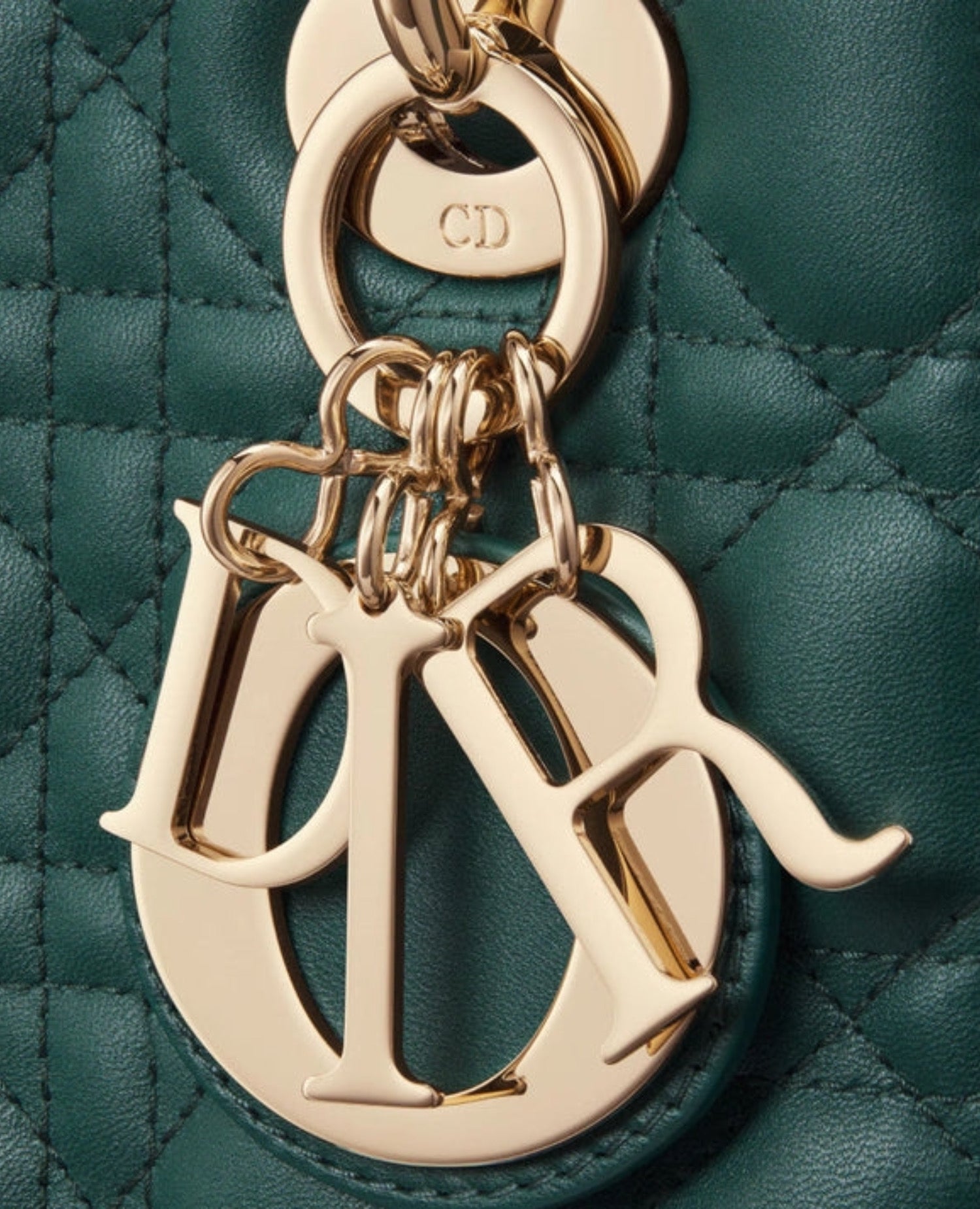 Christian Dior Small Lady Dior Bag Pine green