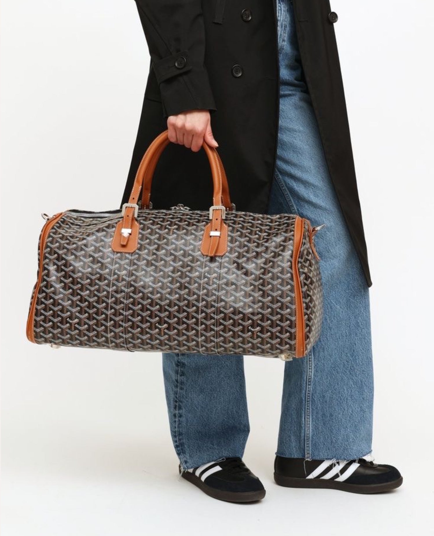 Goyard Croisiere 50 Bag Brown