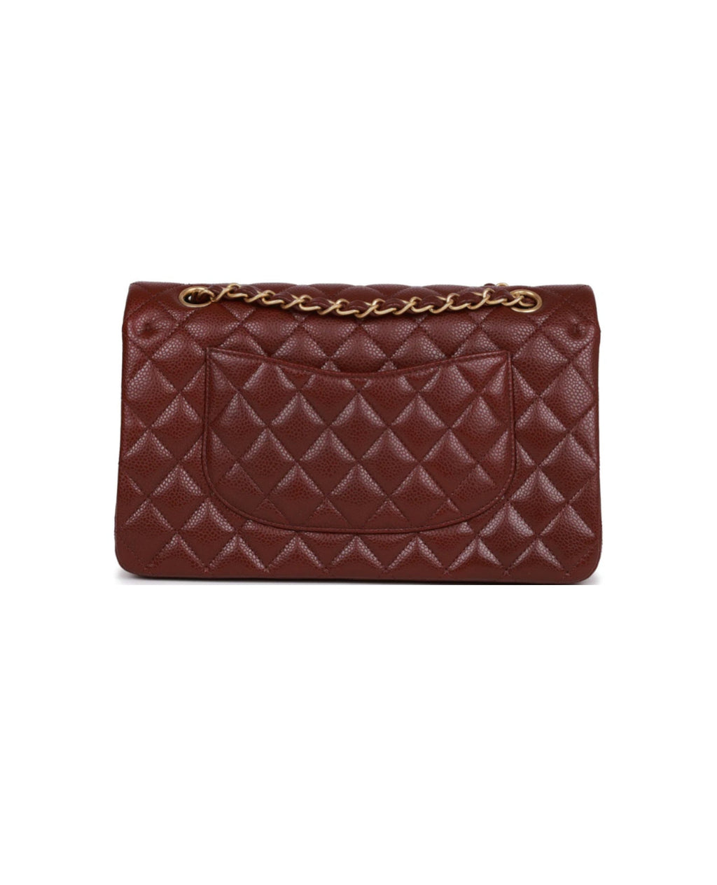 Coco Caviar Double Flap Medium Classic Gold Hardware