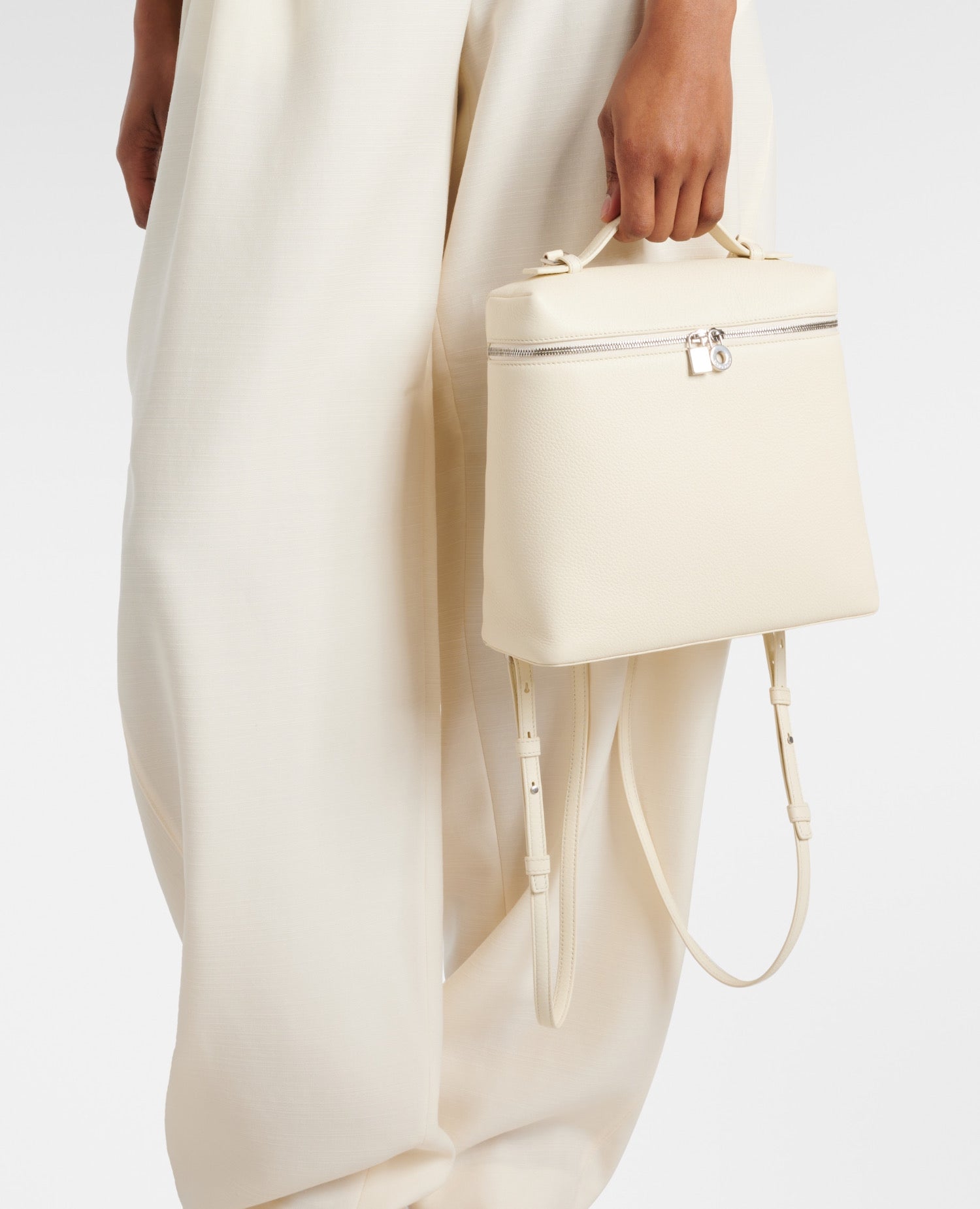 Loro Piana Extra Packet backpack White