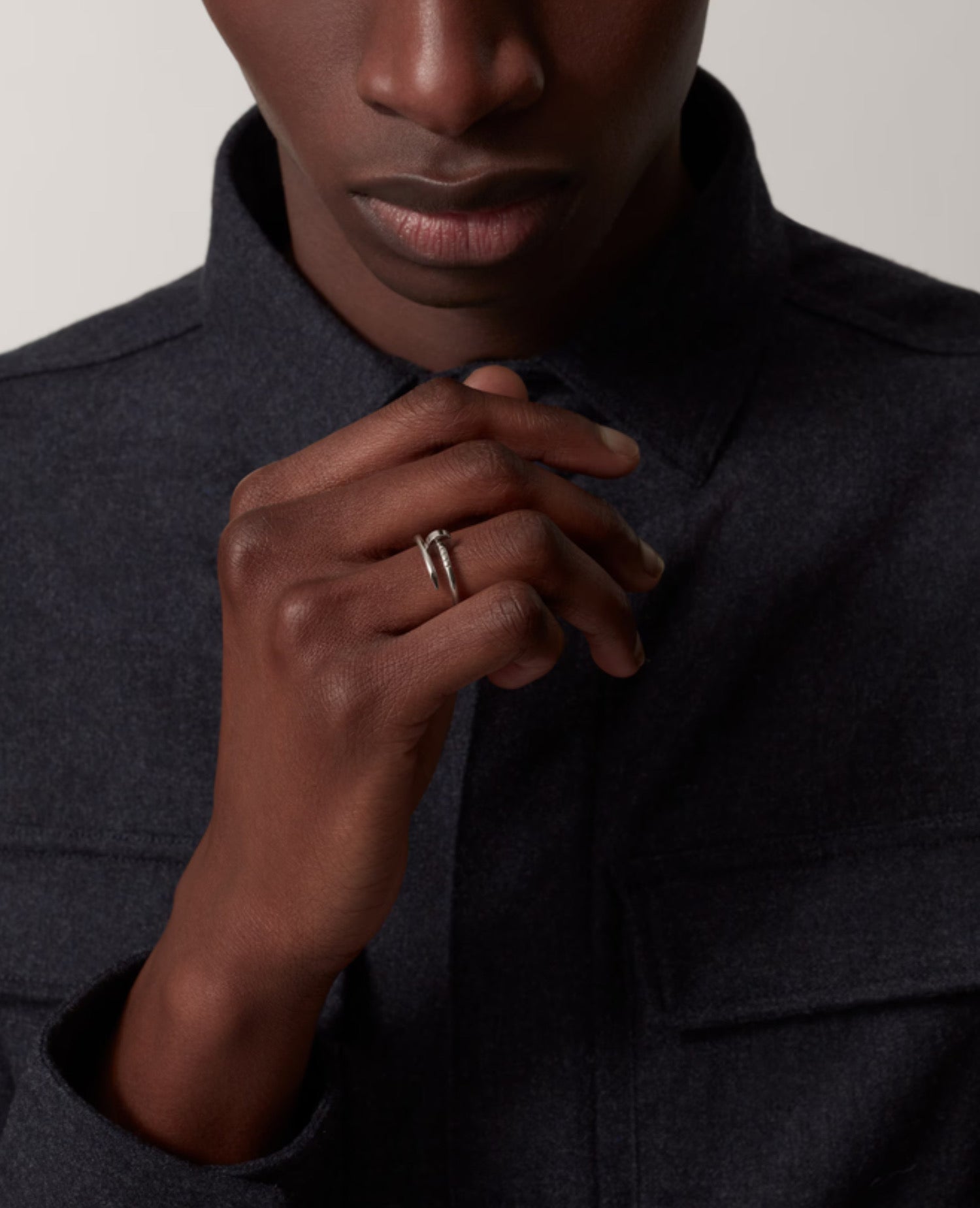 Cartier Just Un Clou Ring, Small Model, Silver