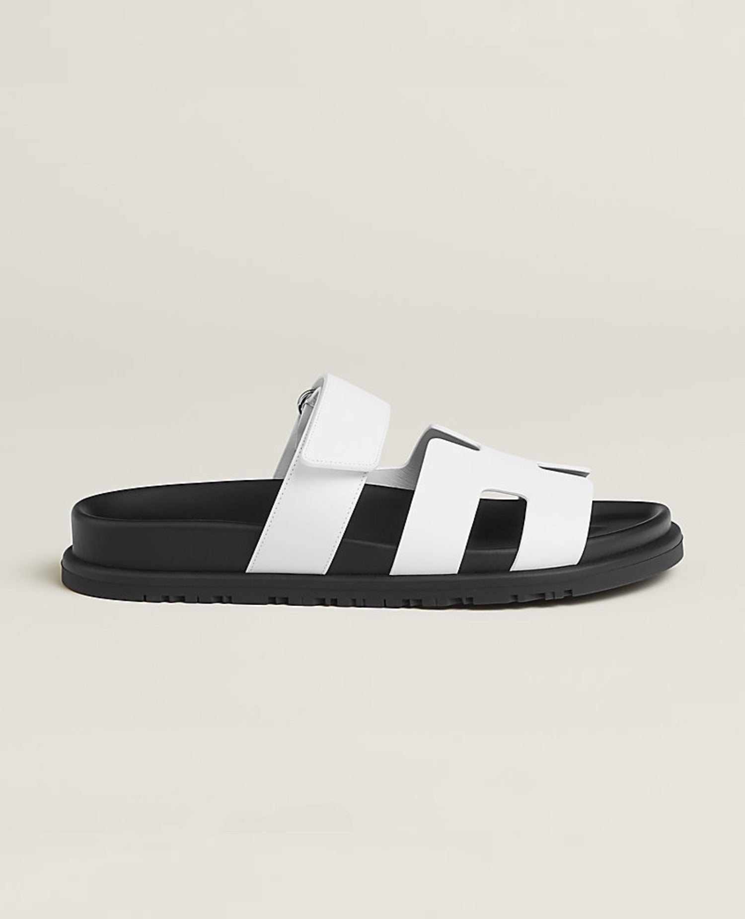 Hermès Chypre Sandal White Goatskin Lining