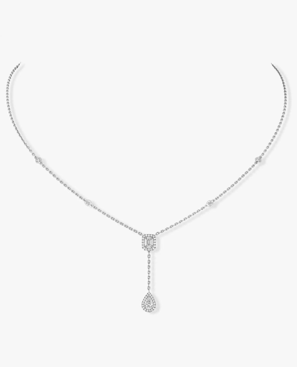 Messika My Twin Tie 0.10CT X2 Necklace