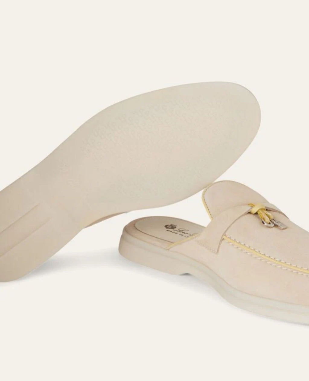 Loro Piana Babouche Charms Walk Loafers Topioca