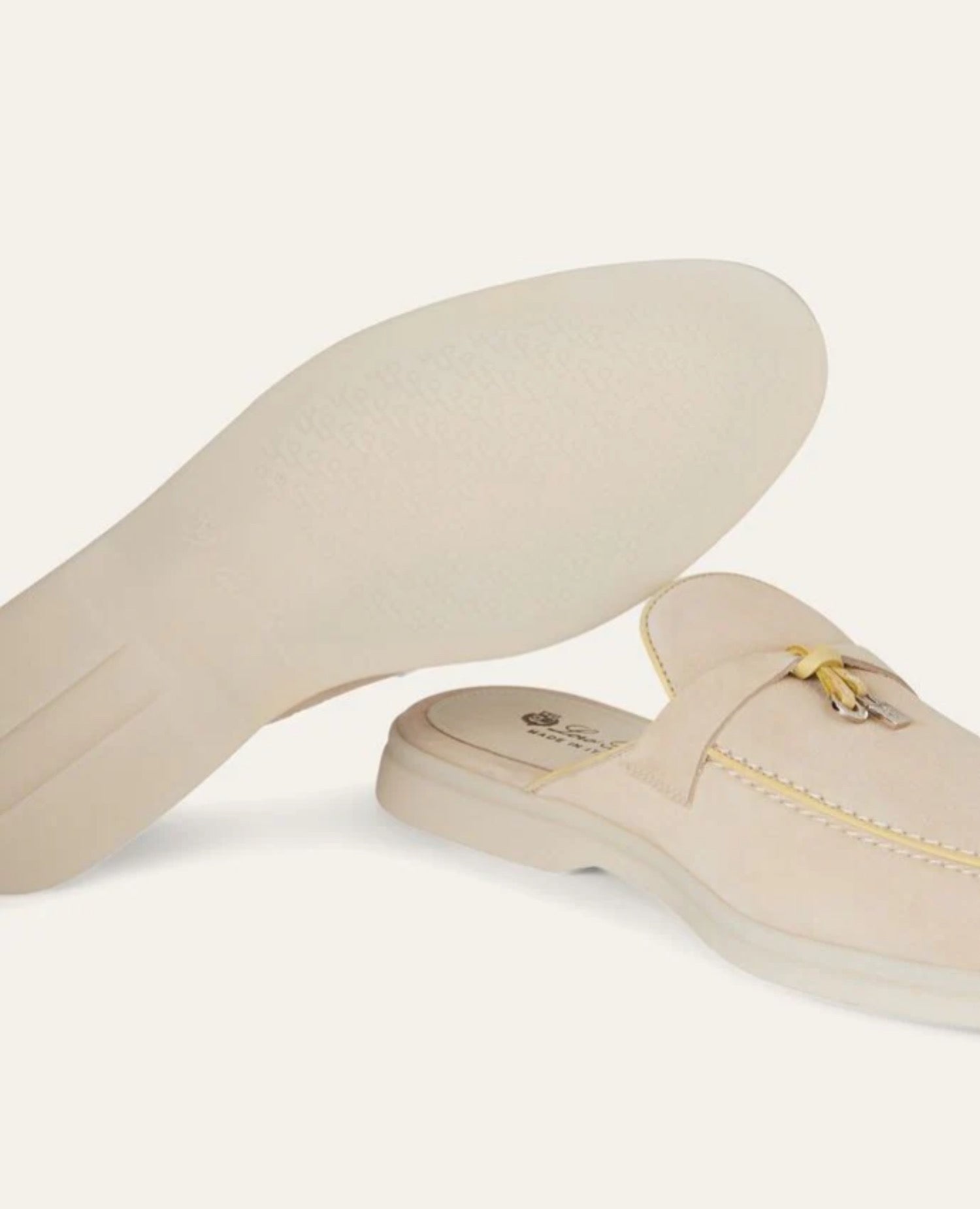 Loro Piana Babouche Charms Walk Loafers Topioca