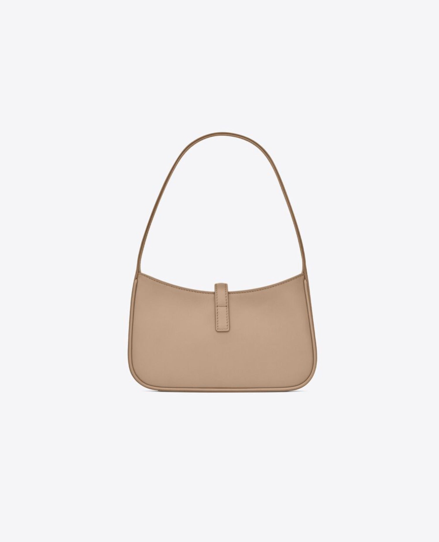 Saint Laurent Mini Le 5 À 7 In Smooth Leather Biege
