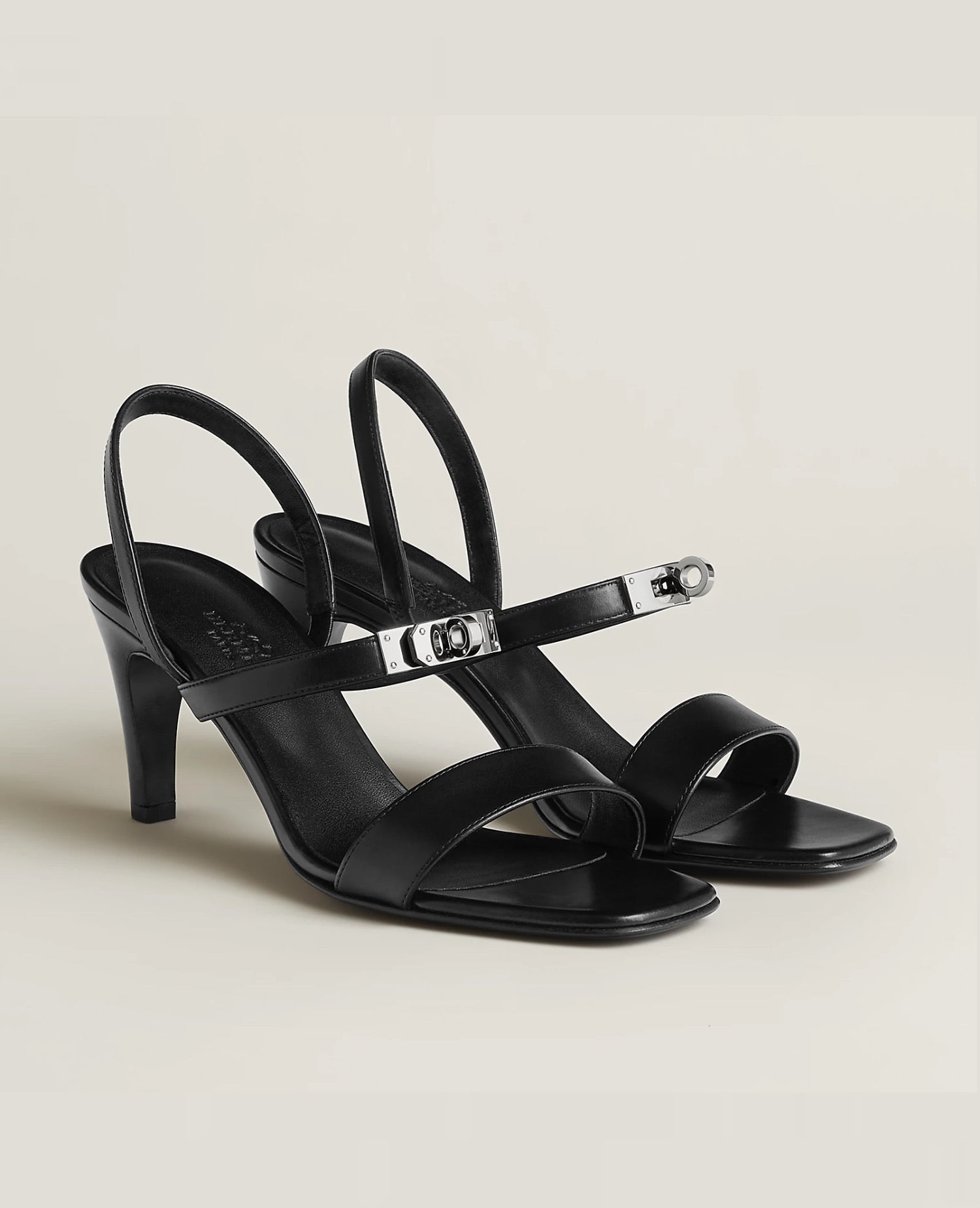Hermès Glamour 75 sandal Noir