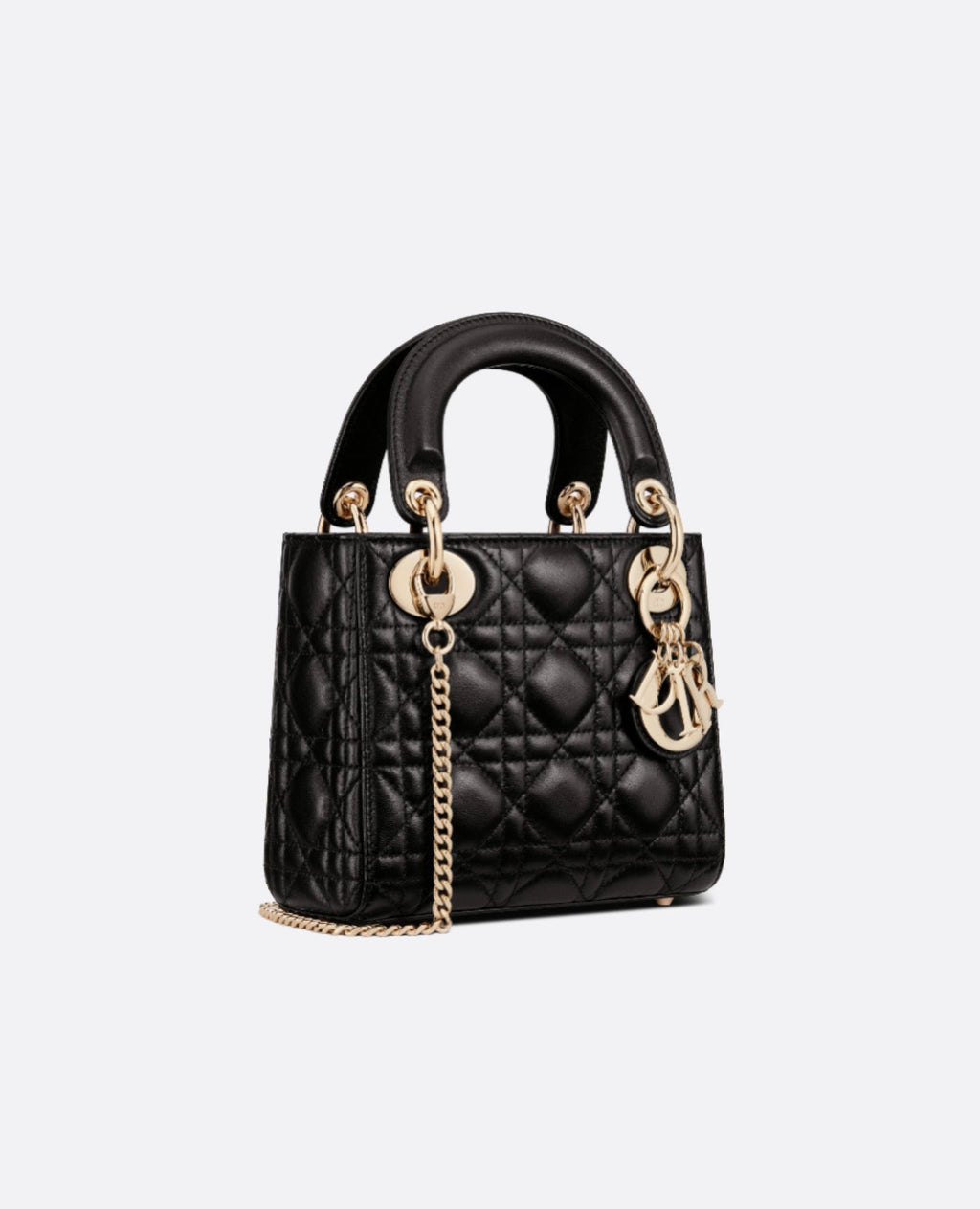 Christian Dior Mini Lady Dior Bag Black Lambskin
