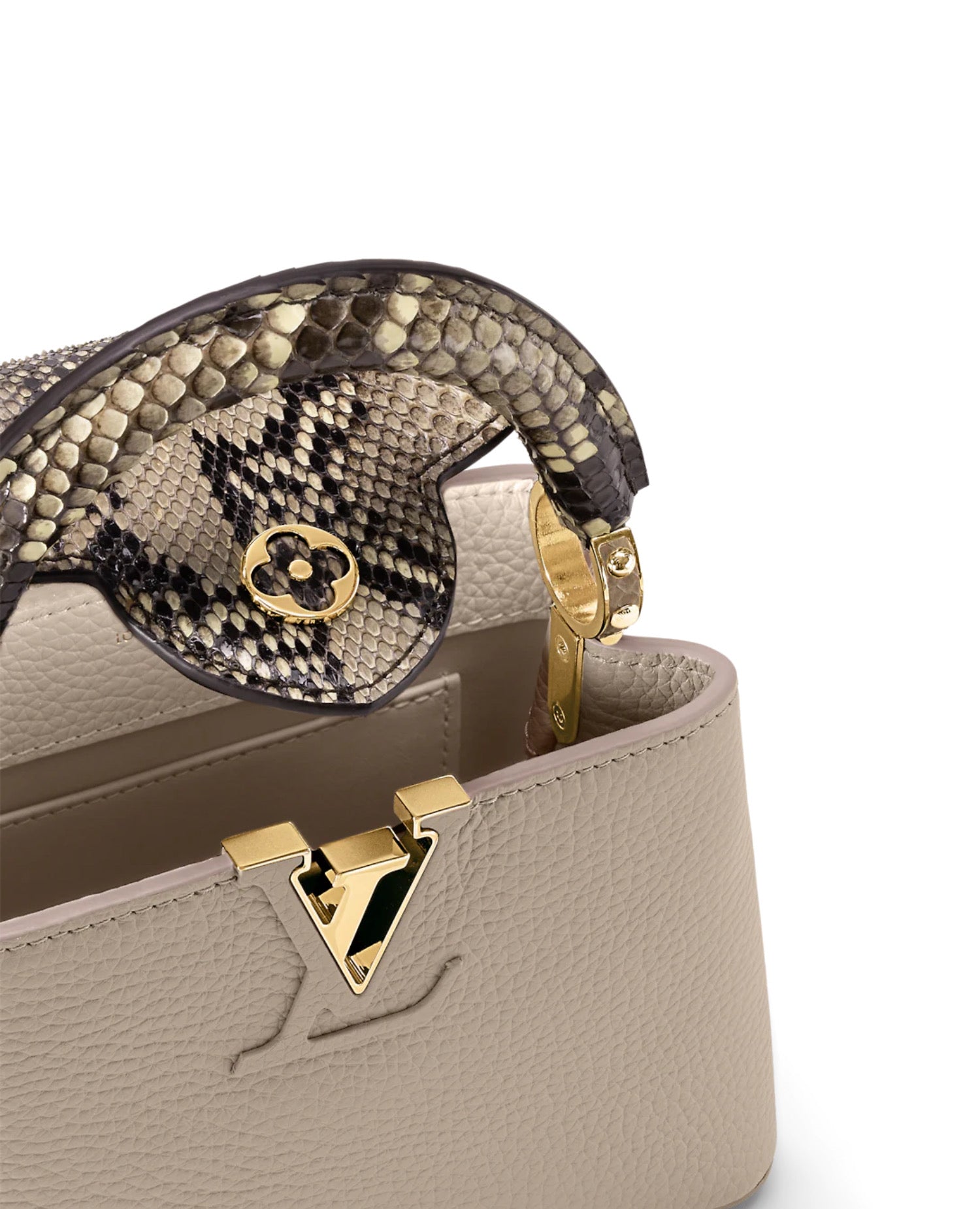 Louis Vuitton Capucines Mini Precious Python leather