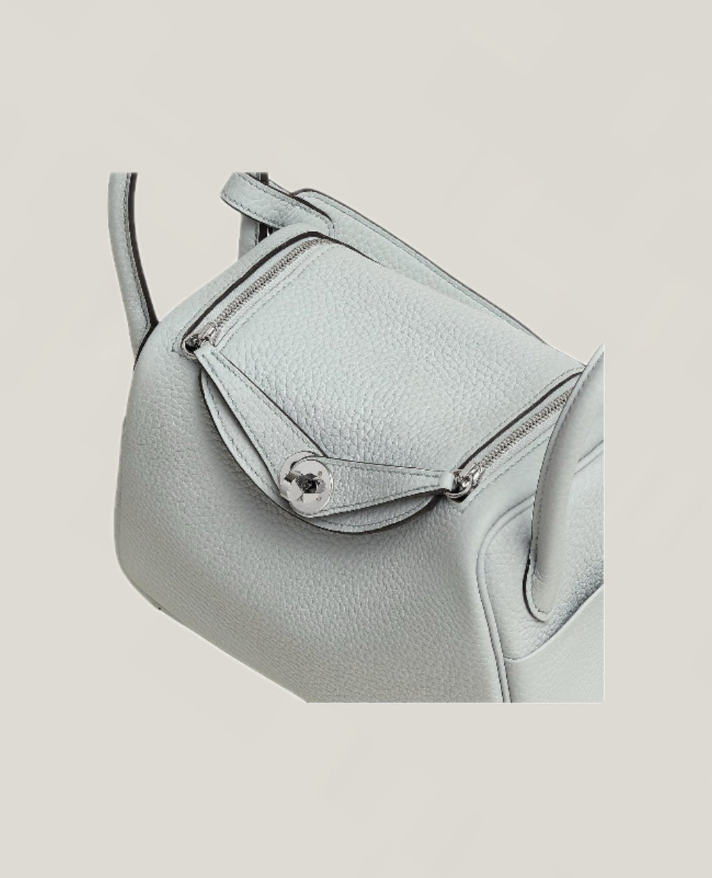 Hermès Bolsa Lindy Il Mini Bleu Glacier