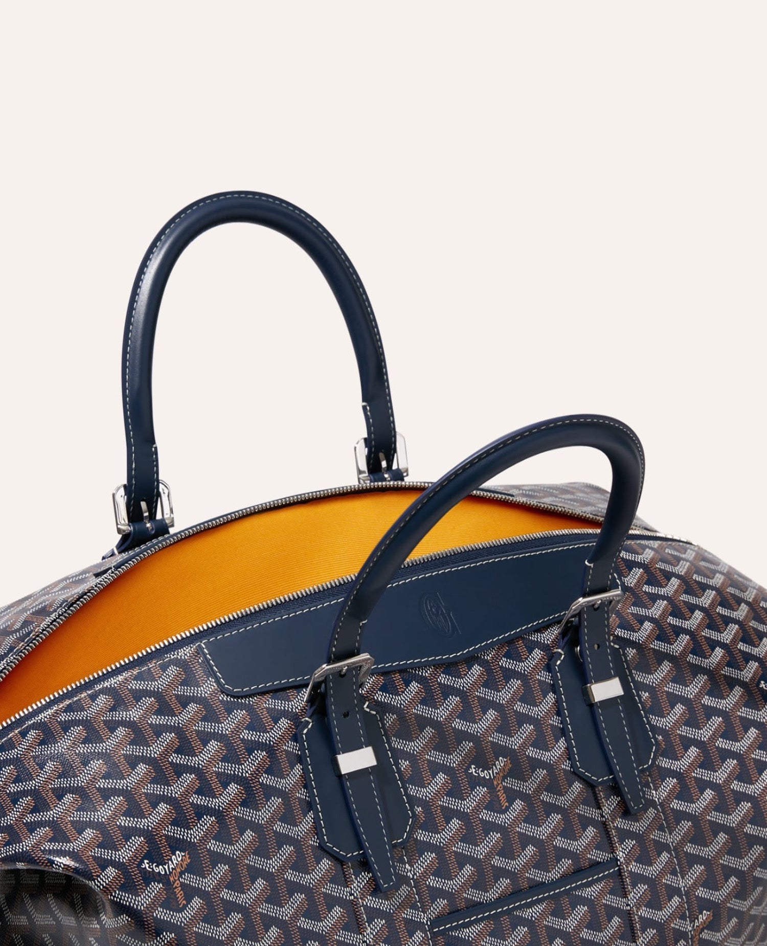 Goyard Bowling 45 Bag Navy Blue