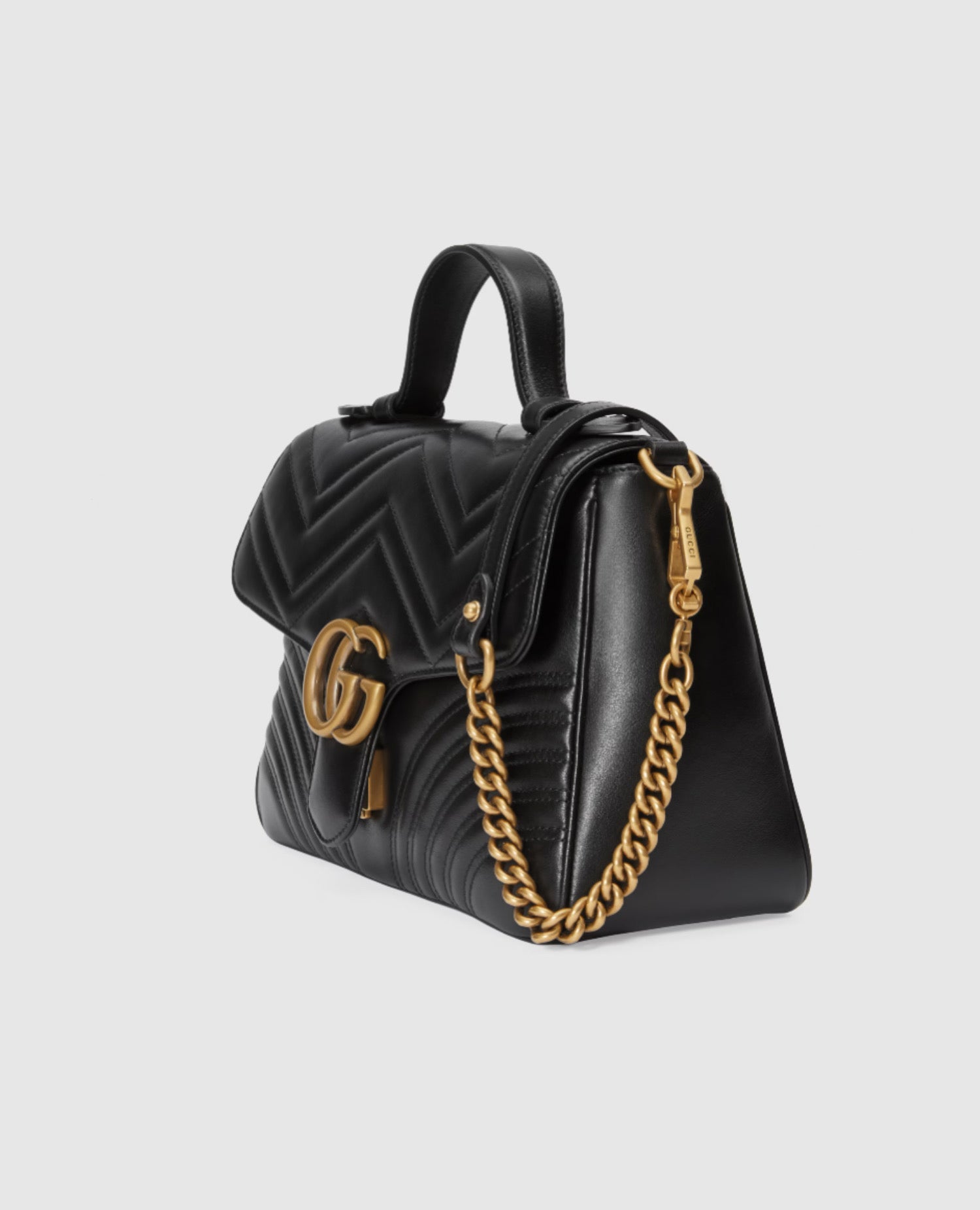 Gucci GG Marmont Small Top Handle Bag Black