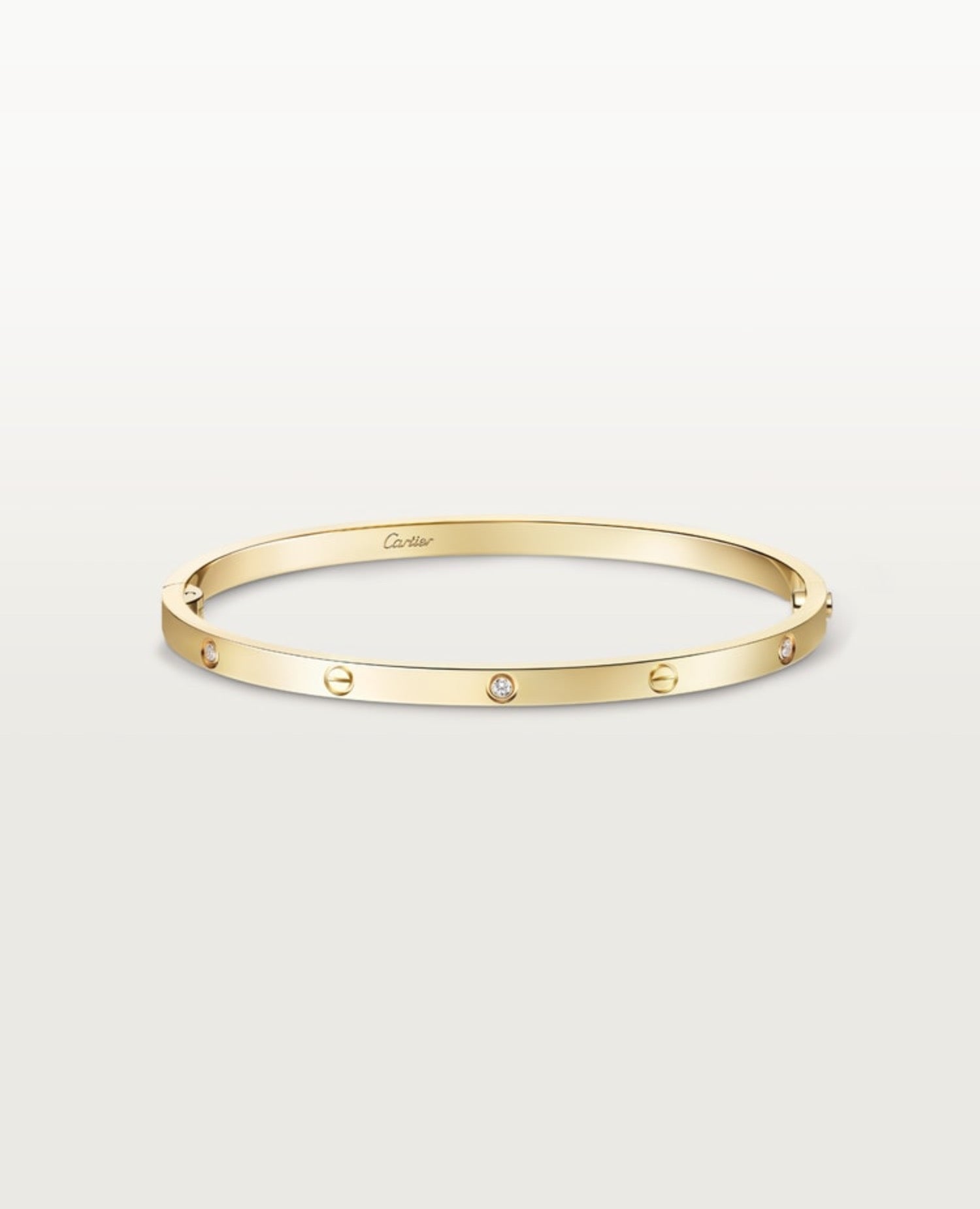 Cartier Love Bracelet, Small Model, 6 Diamonds, Gold