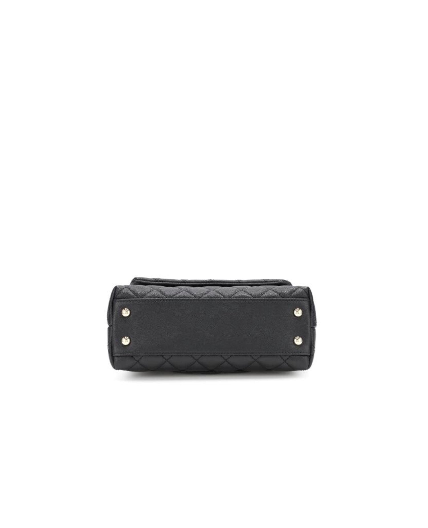Coco Flap Bag With Top Handle Black