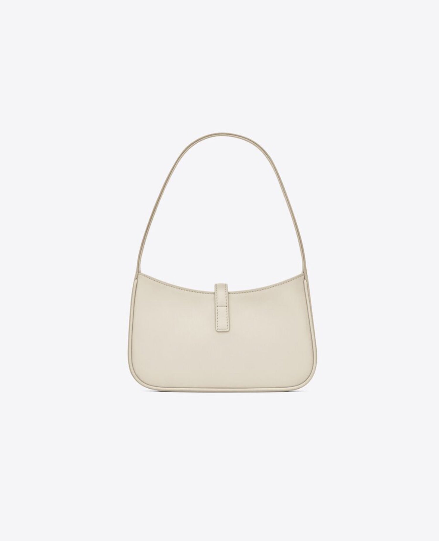 Saint Laurent Mini Le 5 À 7 In Smooth Leather White
