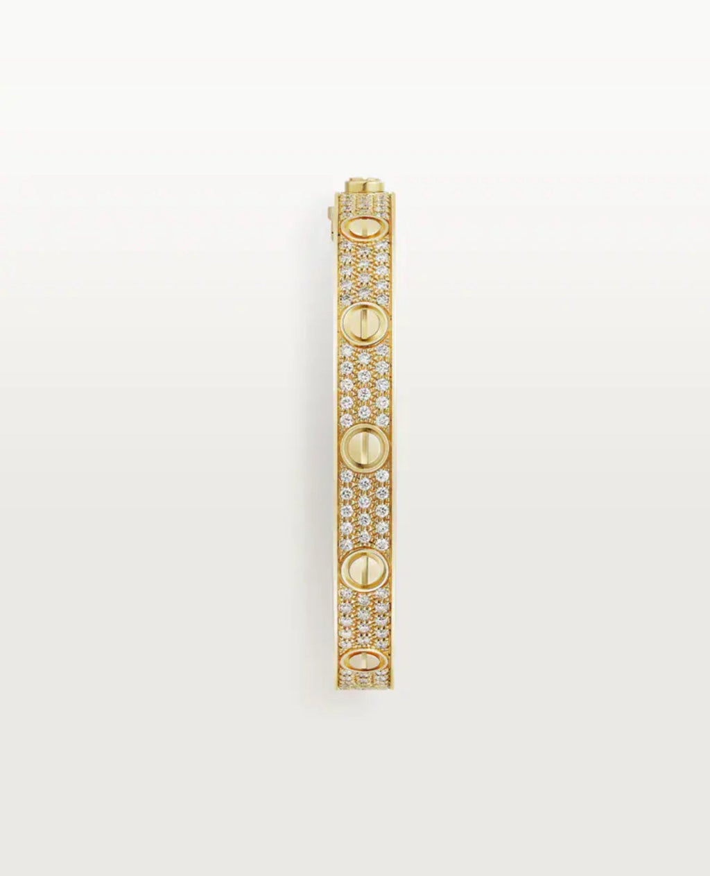 Cartier Love Bracelet, Classic Model, paved, Yellow Gold