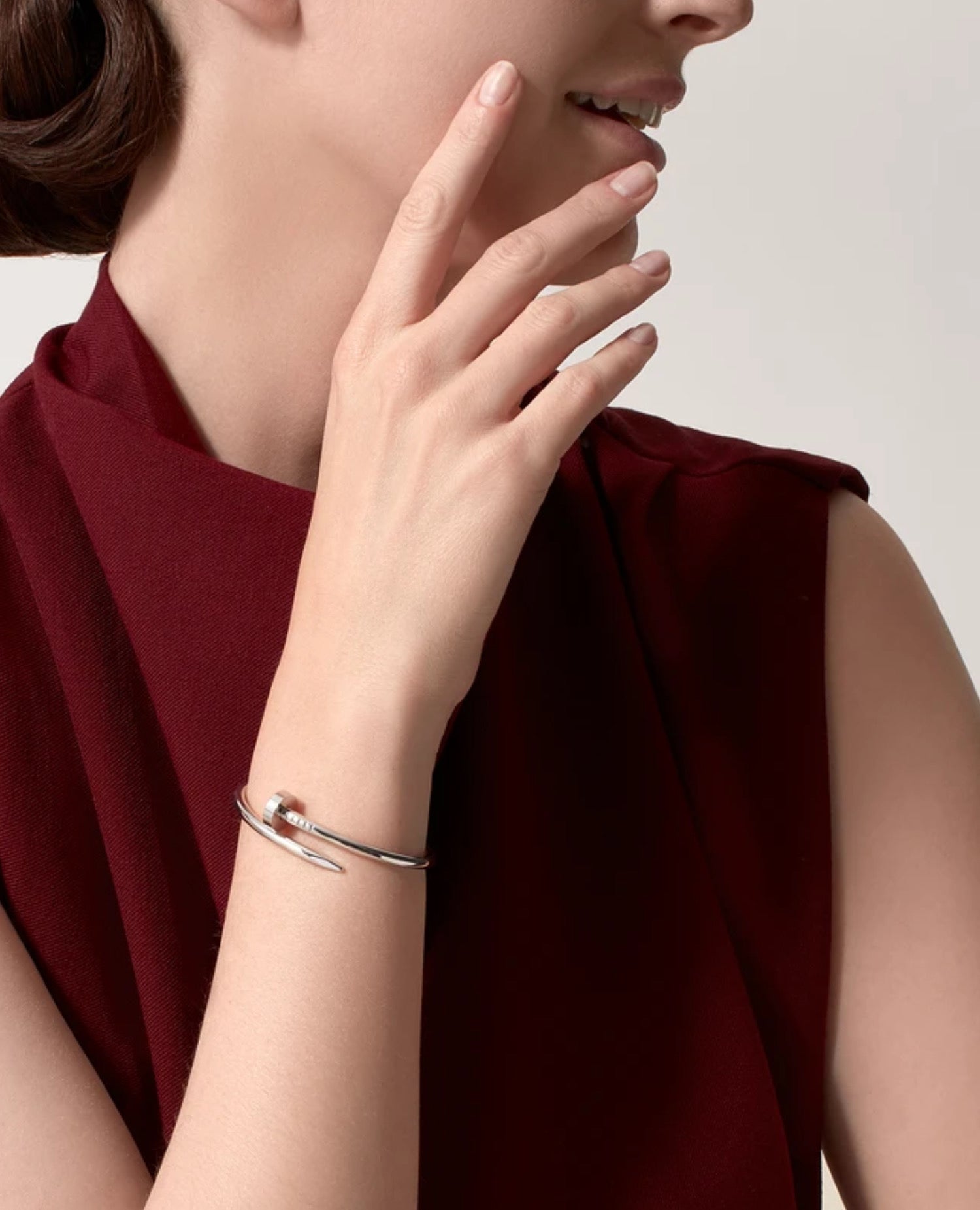 Cartier Just Un Clou Bracelet, Classic Model, Silver