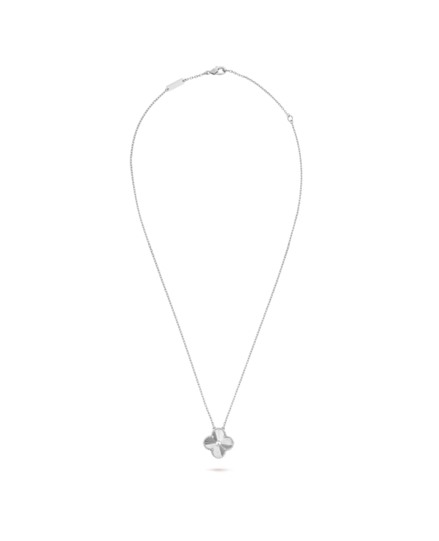 Van Cleef Vintage Alhambra pendant, white gold