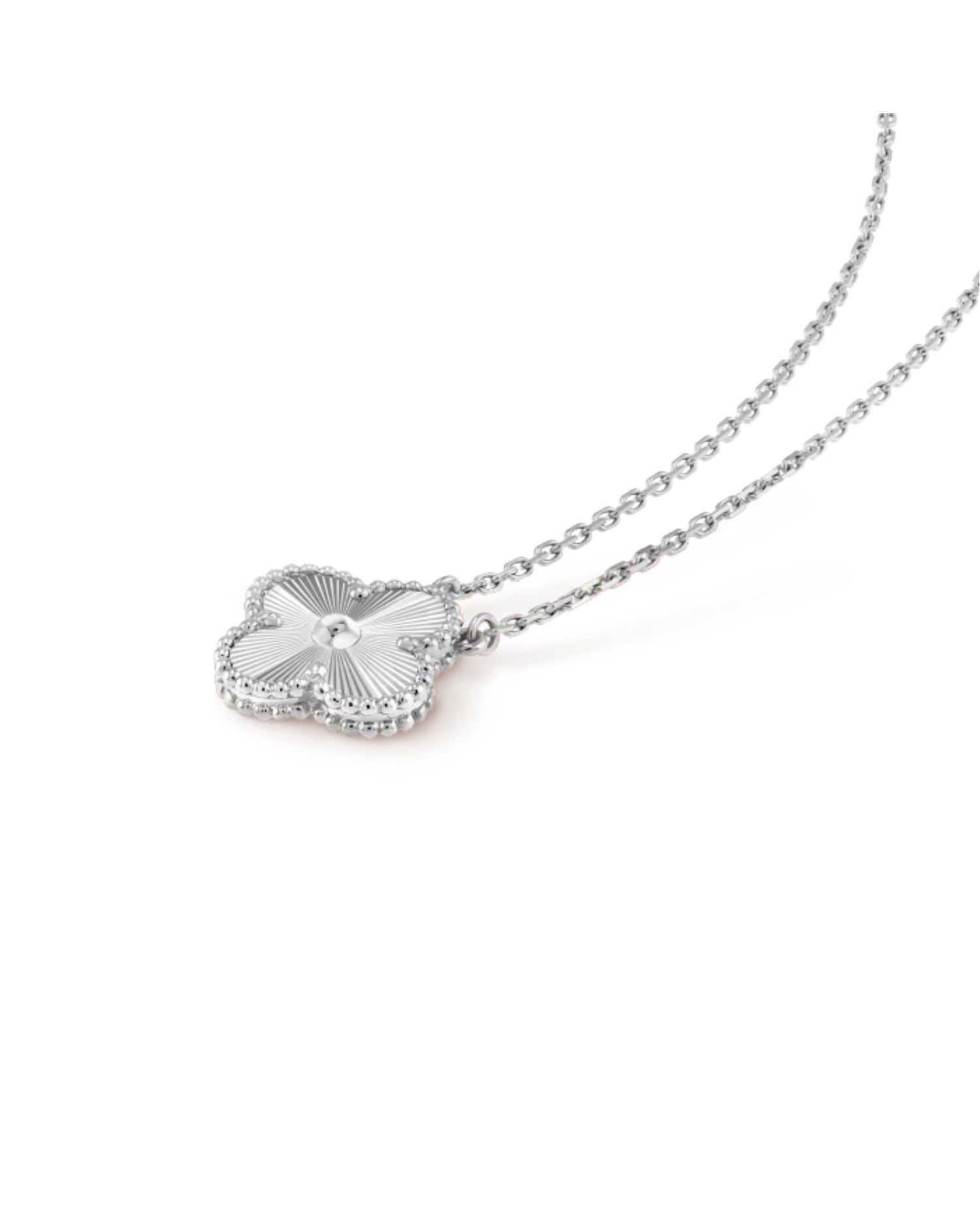 Van Cleef Vintage Alhambra pendant, white gold