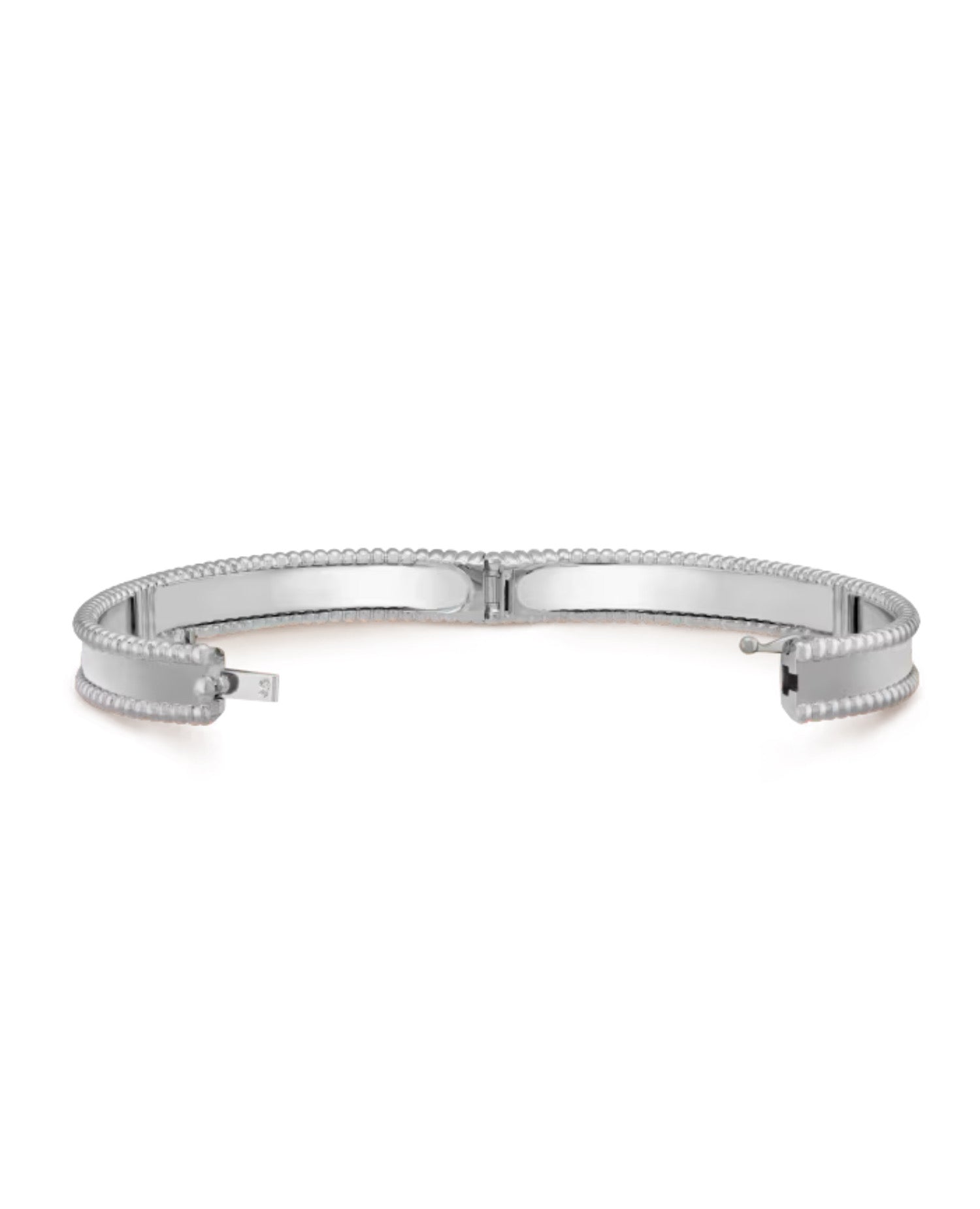 Van Cleef Perlée signature bracelet, medium model, white gold