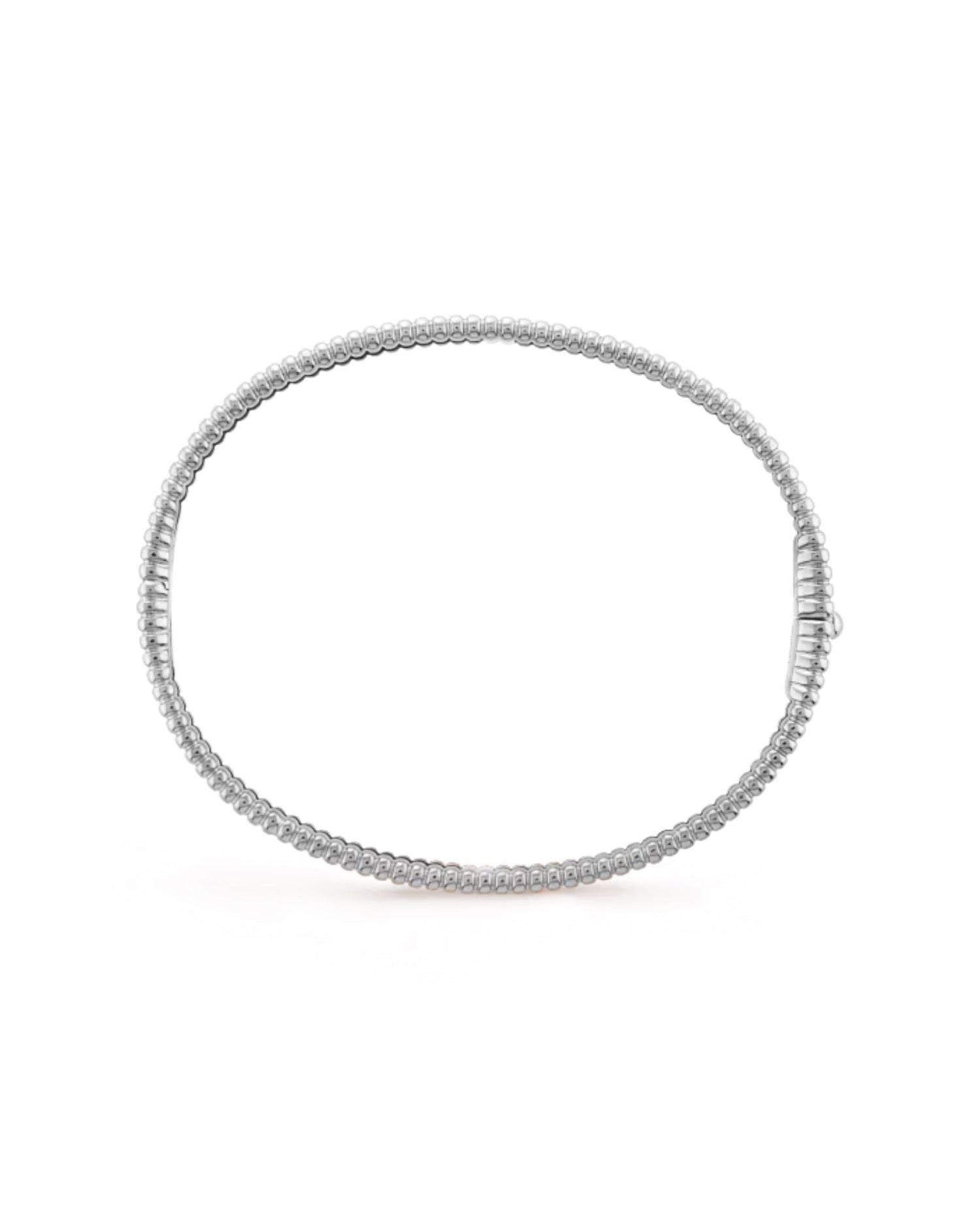 Van Cleef Perlée signature bracelet, medium model, white gold