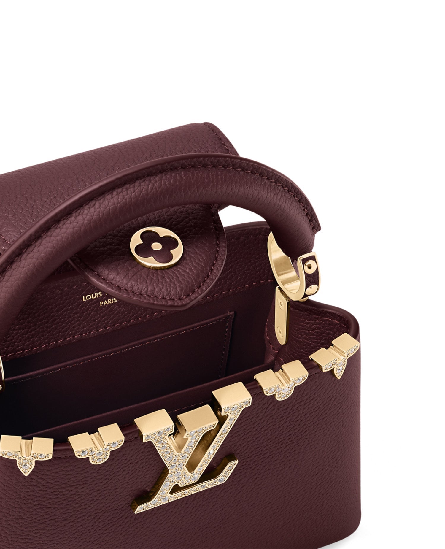 Louis Vuitton Capucines Mini Boedeaux Red