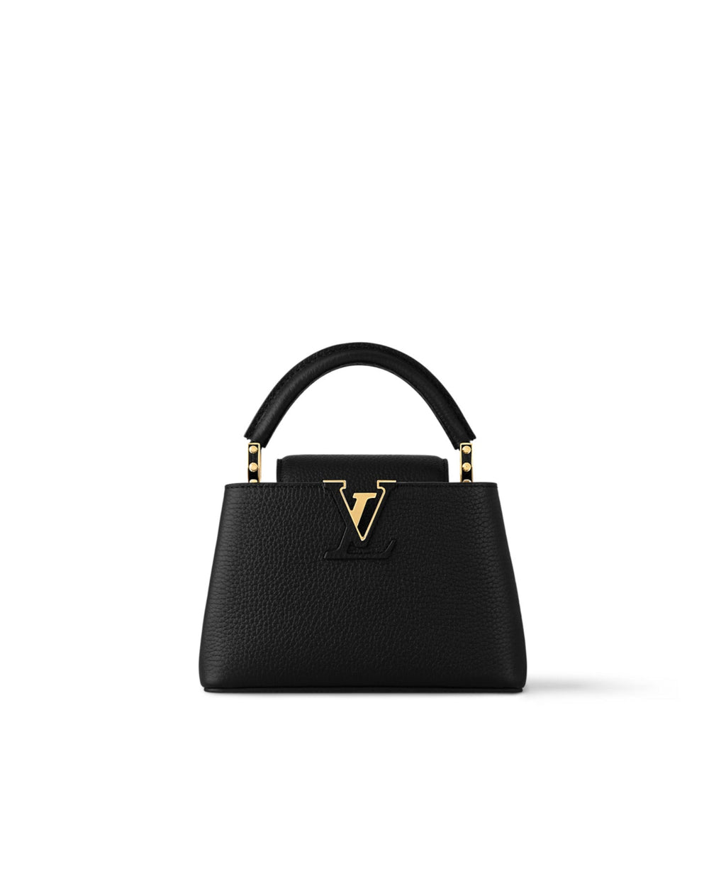 Louis Vuitton Capucines Mini Black Golden Handle