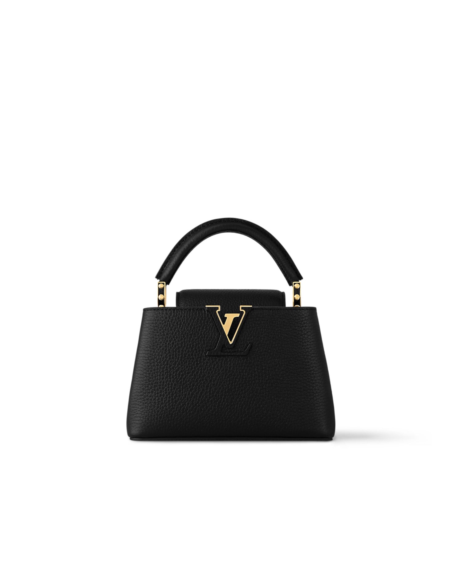 Louis Vuitton Capucines Mini Black Golden Handle