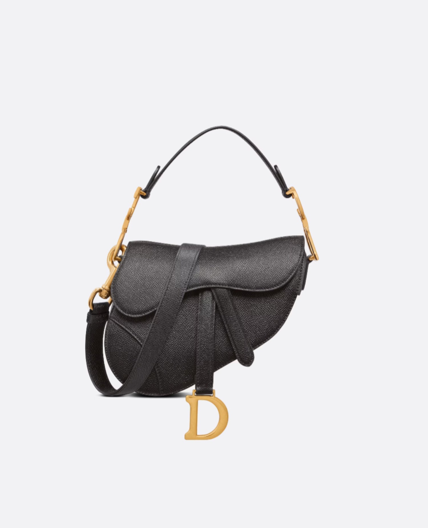 Christian Dior Mini Saddle Bag Black