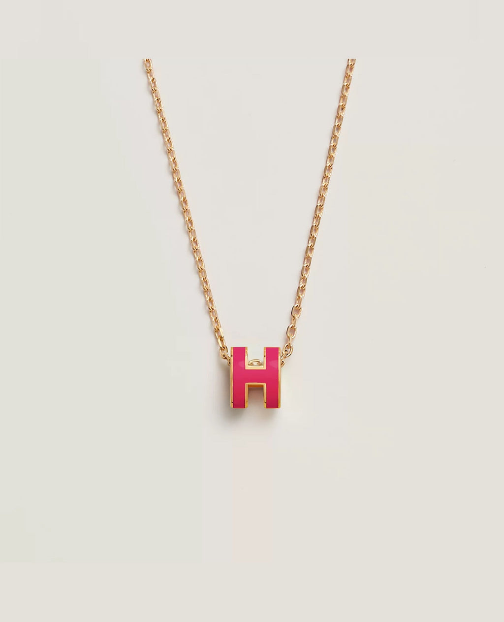 Hermès Mini Pop H Pendant Yellow Gold Rose Mexico