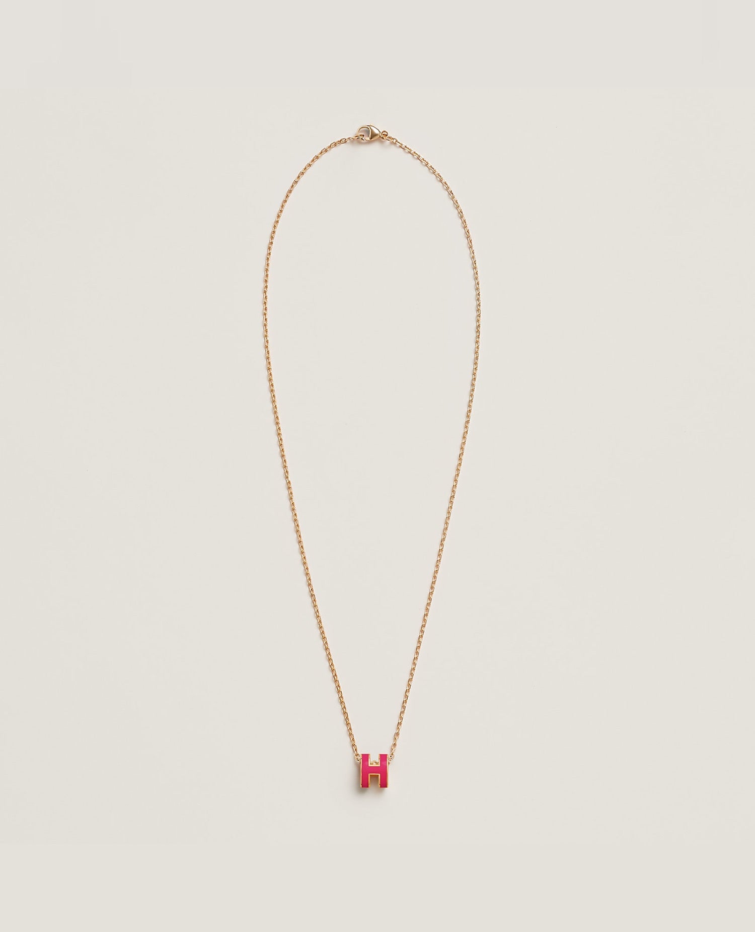 Hermès Mini Pop H Pendant Yellow Gold Rose Mexico