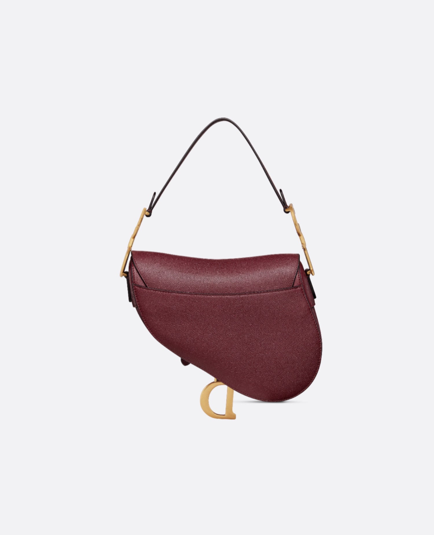 Christian Dior Saddle Bag with Strap Burgundy