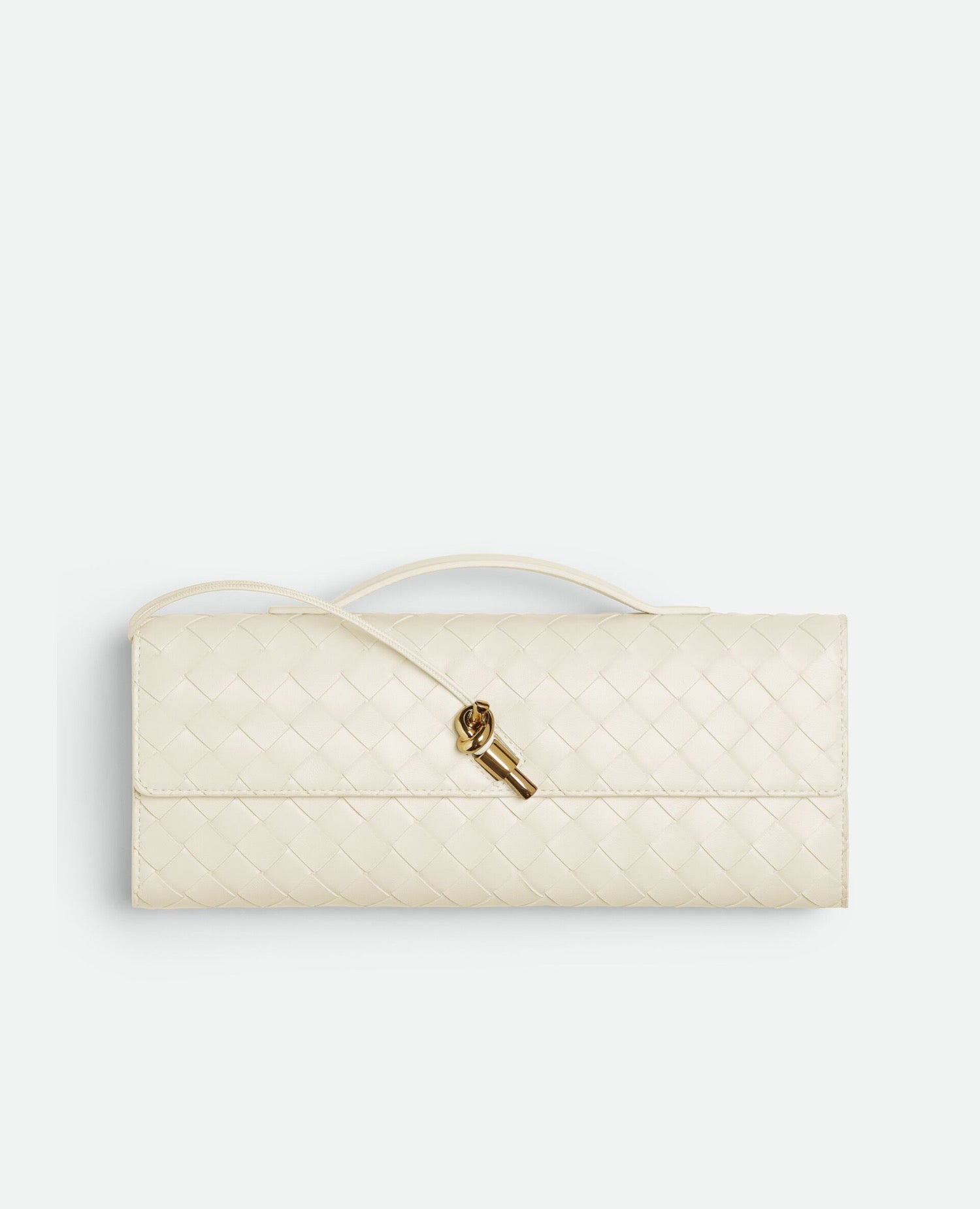 Bottega Veneta Long Clutch Andiamo With Handle Sea salt