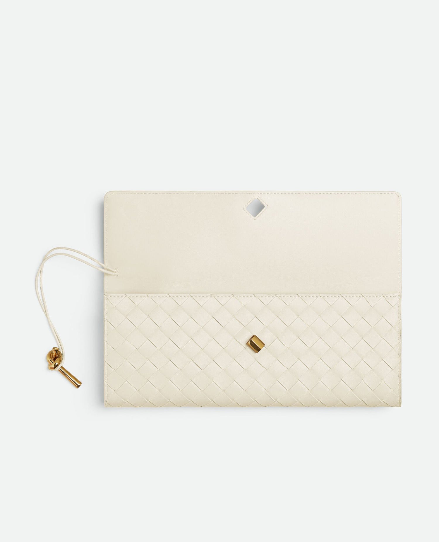 Bottega Veneta Long Clutch Andiamo With Handle Sea salt