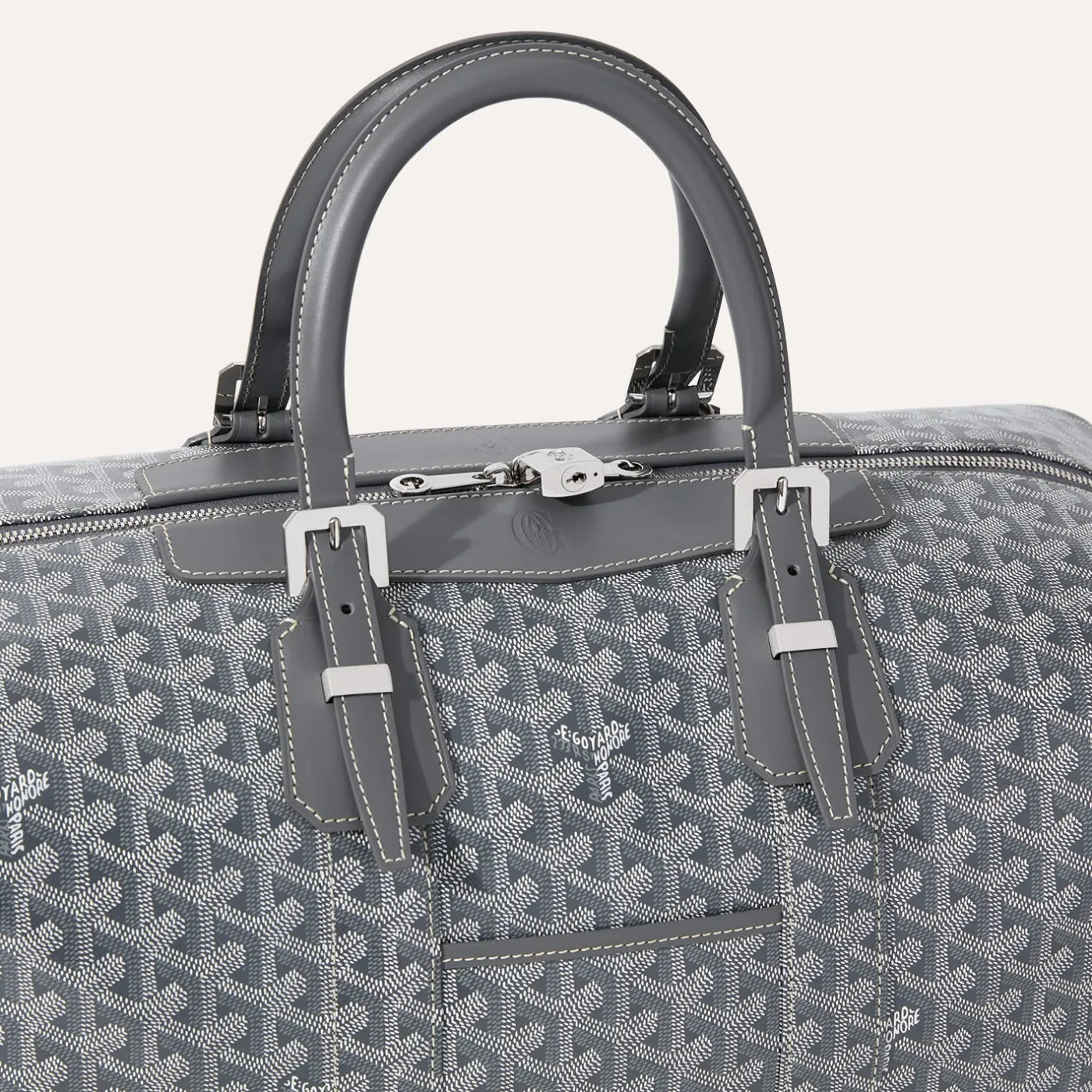 Goyard Bowling Travel 45 Bag Grey