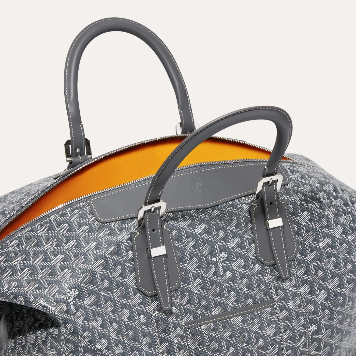 Goyard Bowling Travel 45 Bag Grey