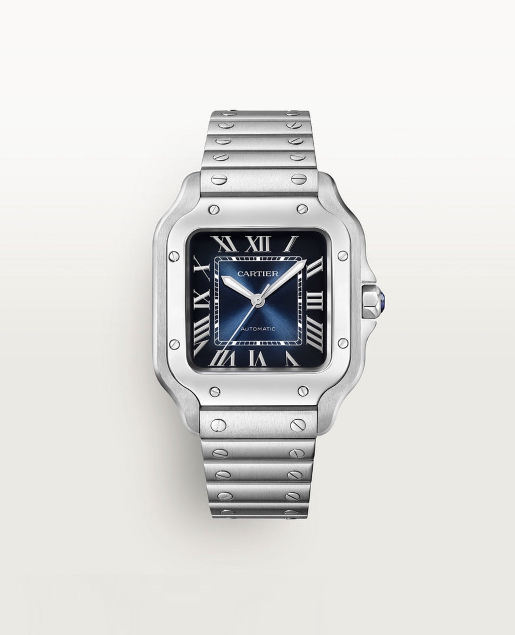 Cartier Santos de Cartier watch, Medium Model, Blue Dial