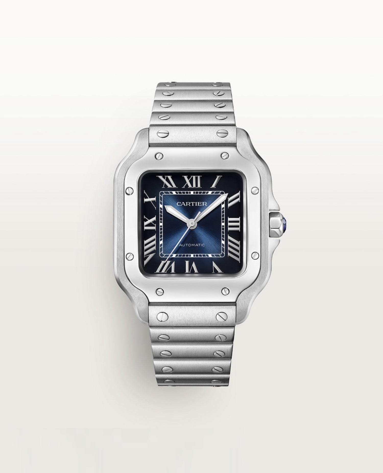 Cartier Santos de Cartier watch, Medium Model, Blue Dial