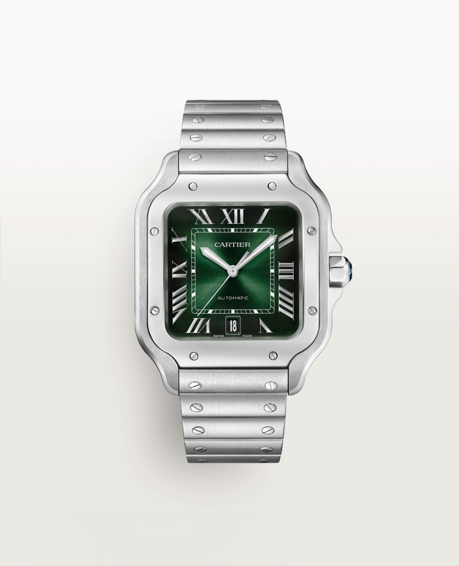 Cartier Santos de Cartier watch, Large Model, Green Dial